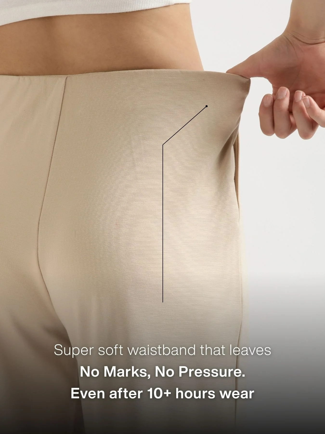Women Beige Wide Leg Pants - Image 5