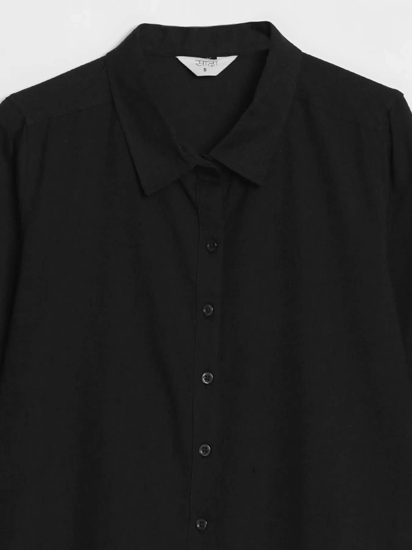 Women Black Airy-Linen Shirt - Image 14
