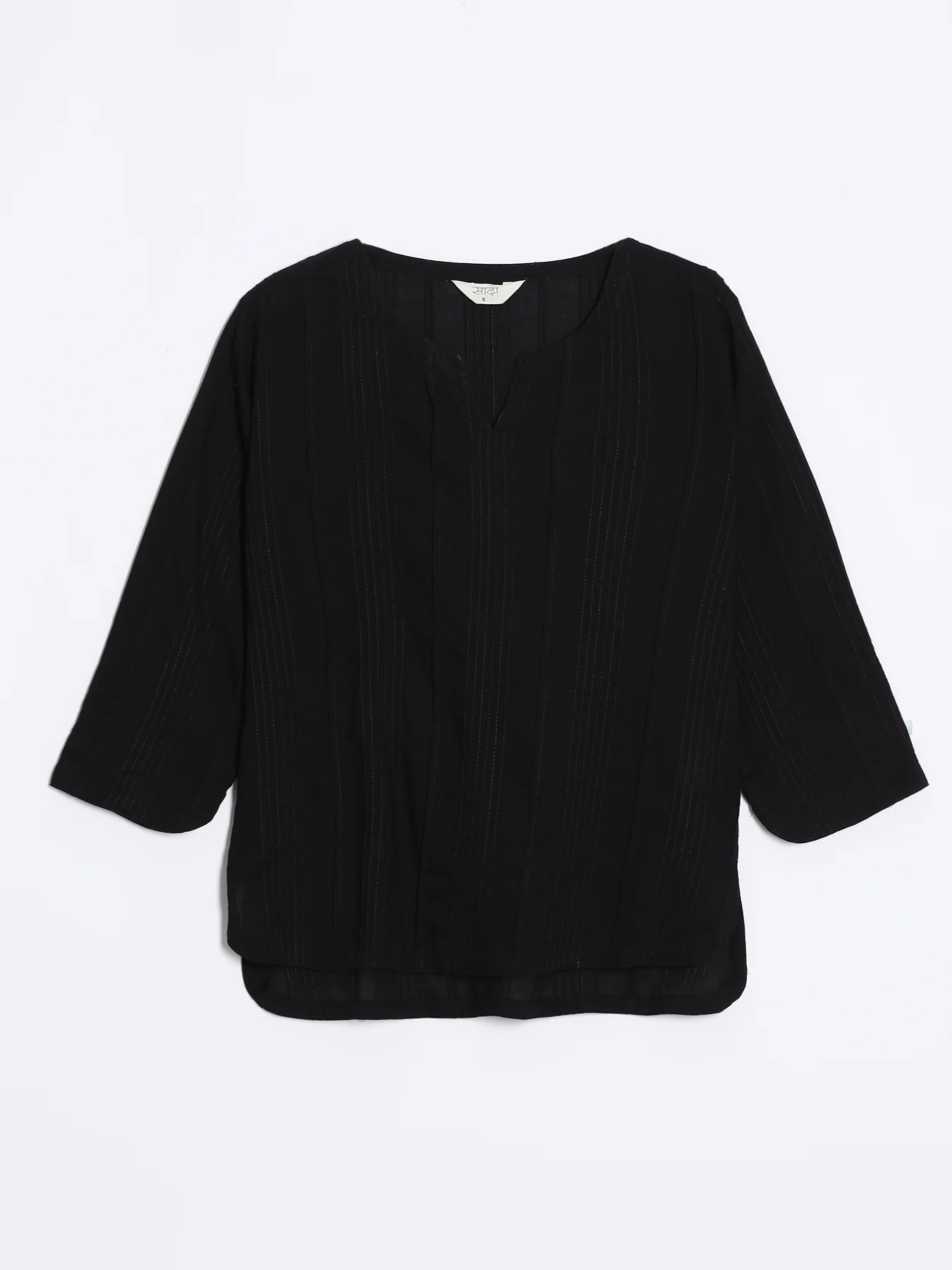 Women Black Everyday Cotton Top - Image 12