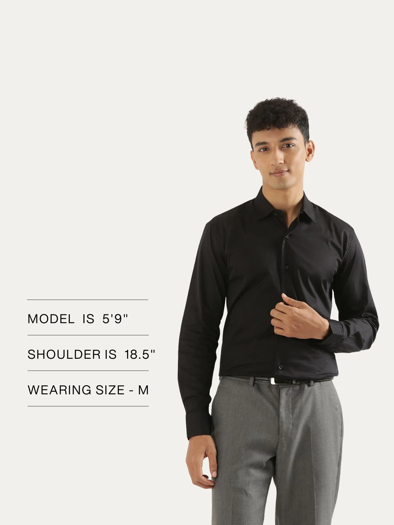 Men Black Formal Shirt - Image 14