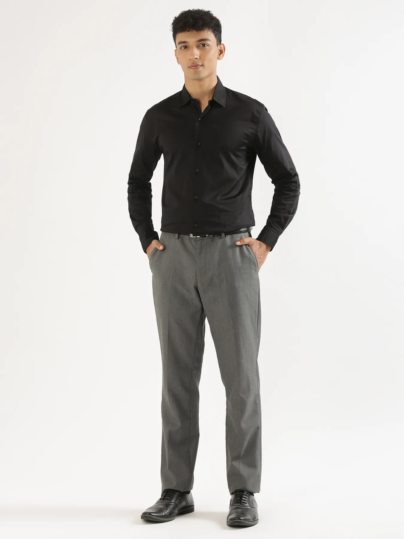 Men Black Formal Shirt - Image 8
