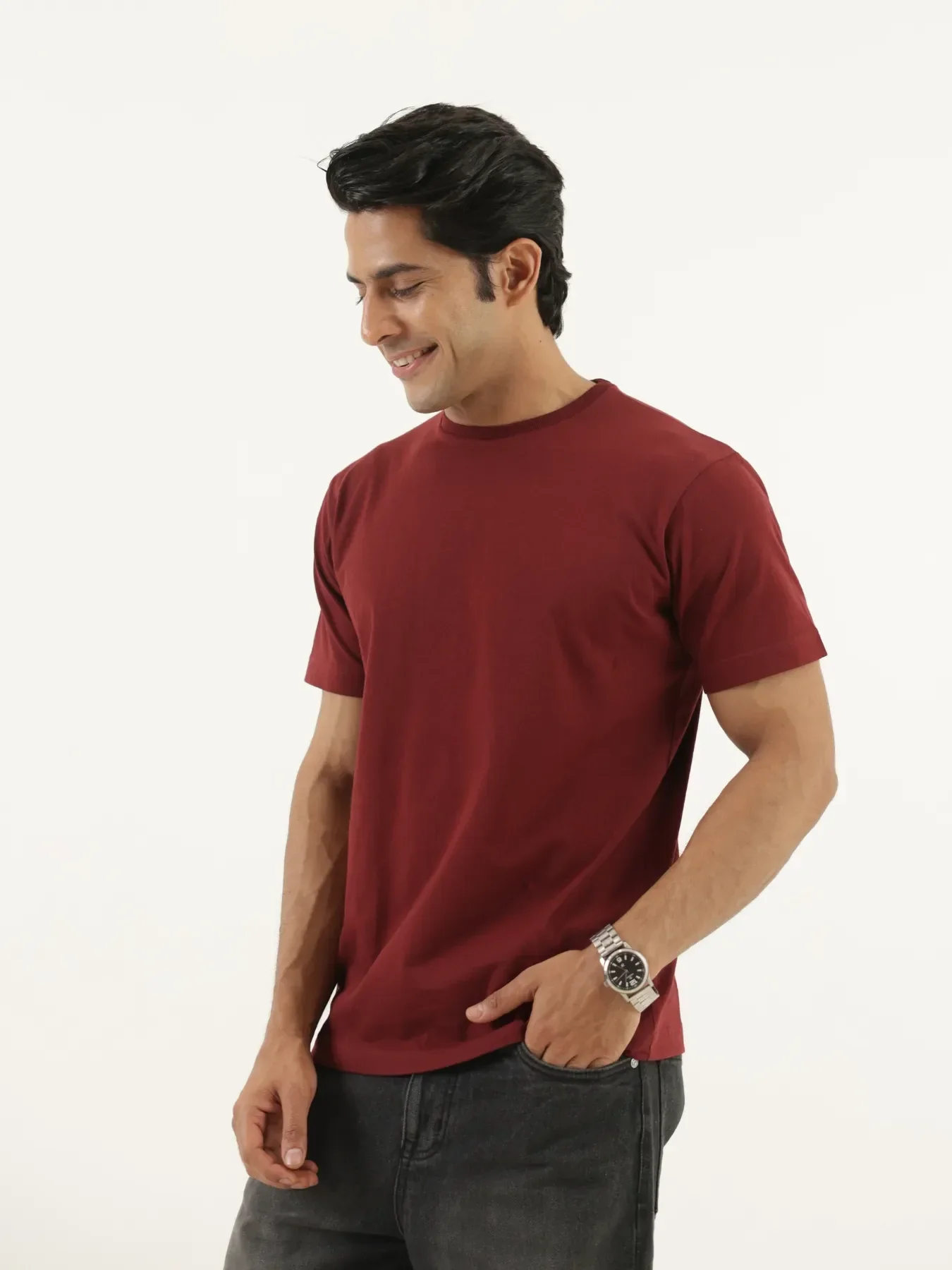 Buy Any 3 Men Round Neck T-Shirt - Image 3