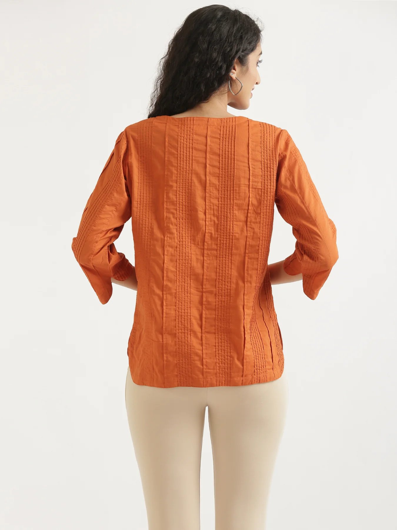 Women Cinnamon Everyday Cotton Top - Image 4