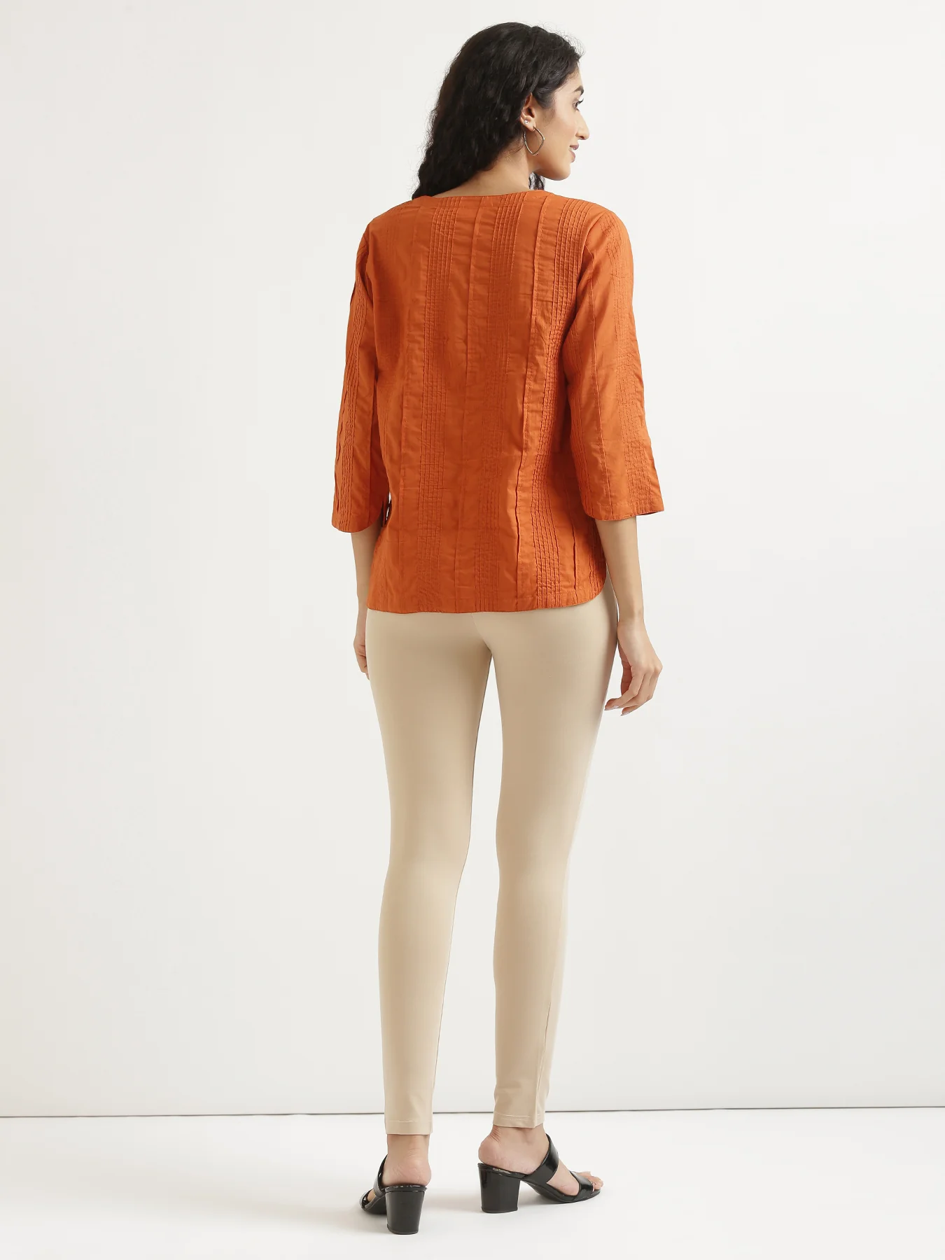 Women Cinnamon Everyday Cotton Top - Image 6
