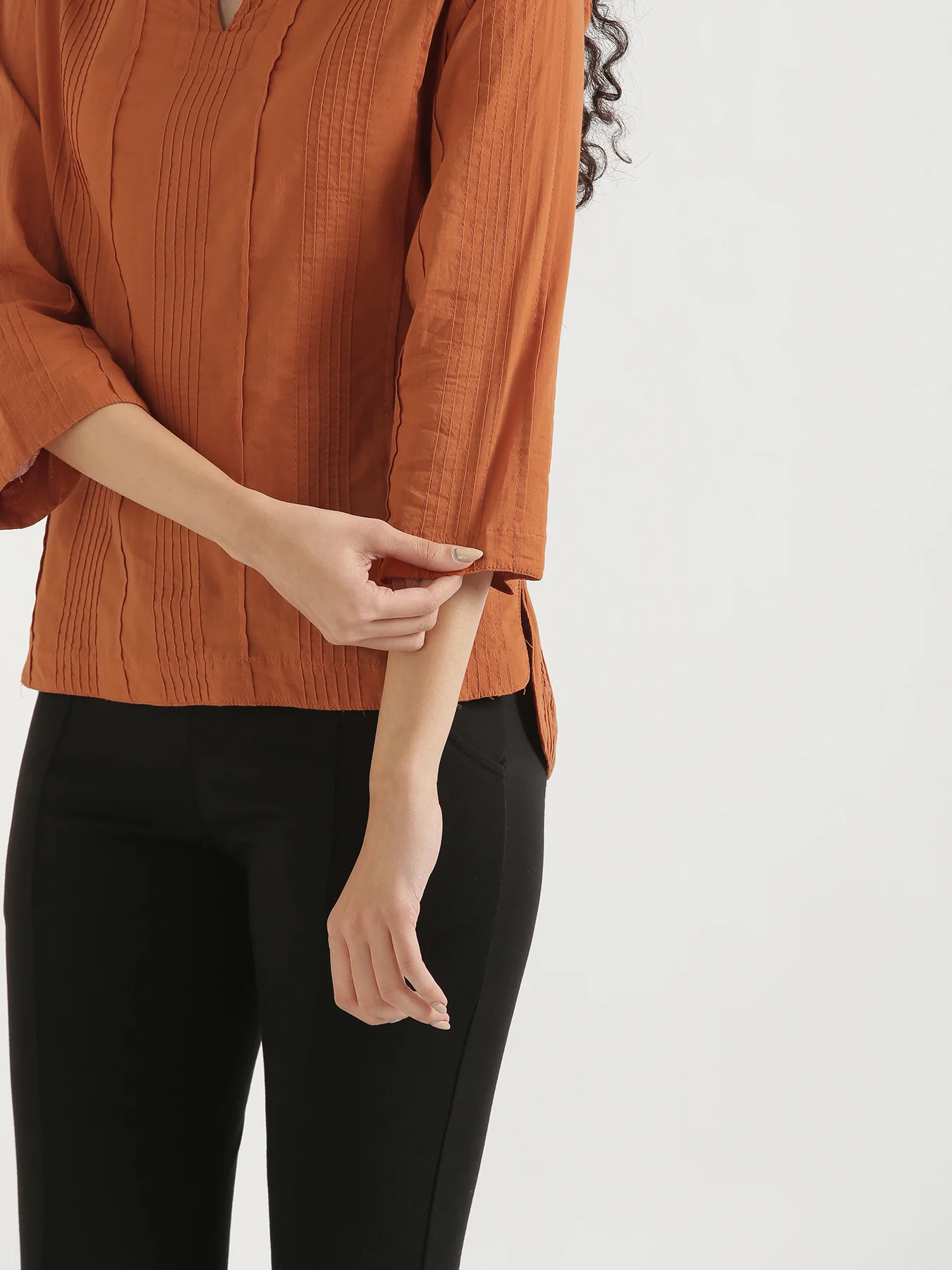 Women Cinnamon Everyday Cotton Top - Image 9