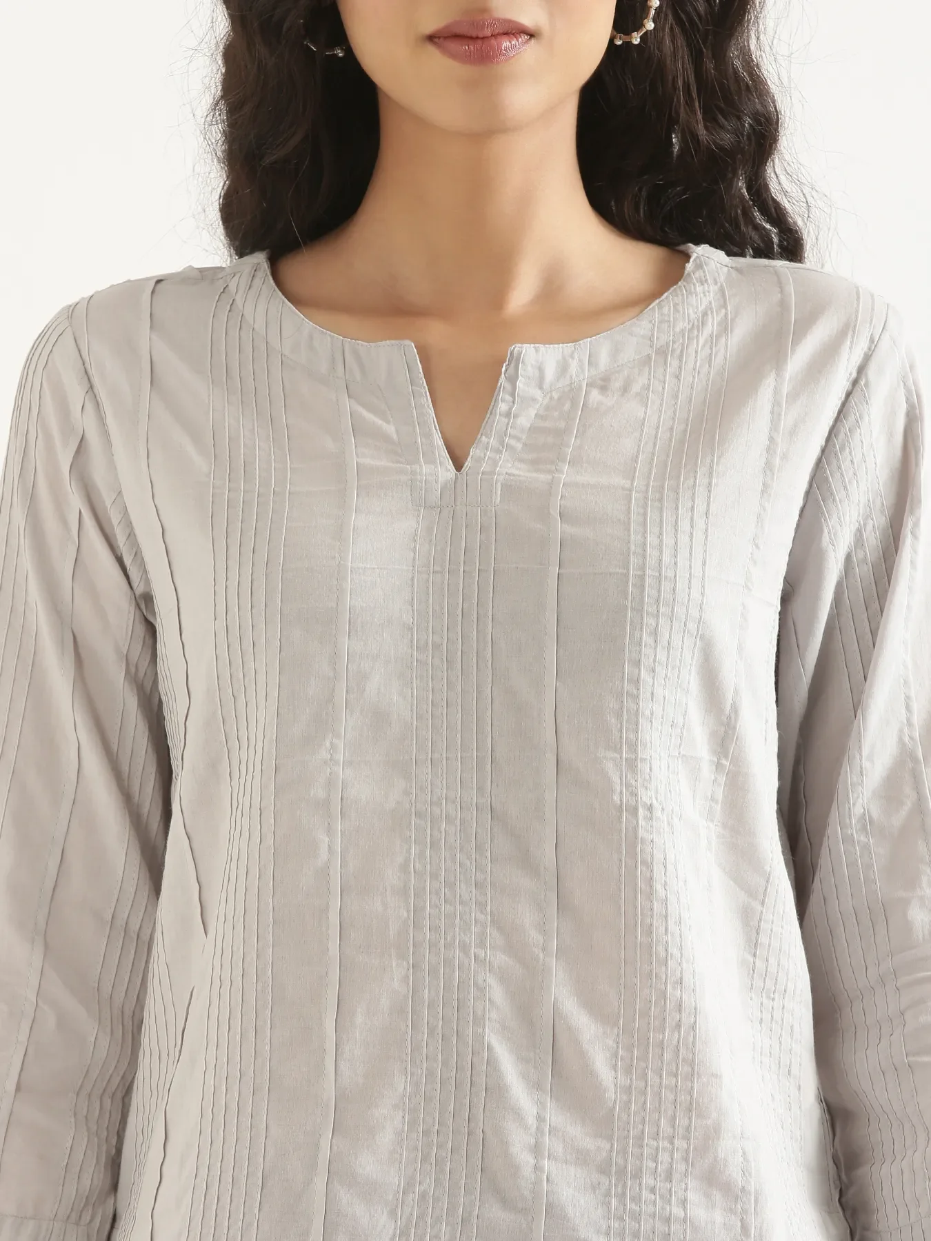 Women Grey Everyday Cotton Top - Image 4