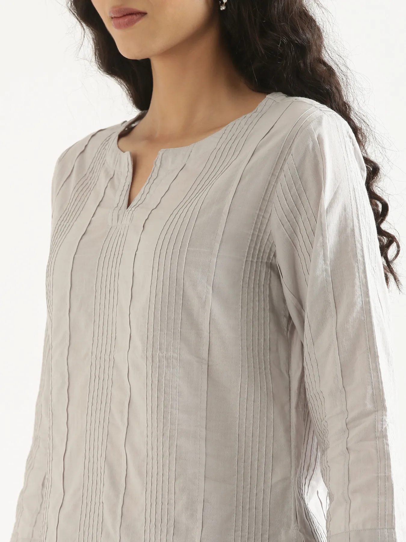 Women Grey Everyday Cotton Top - Image 5