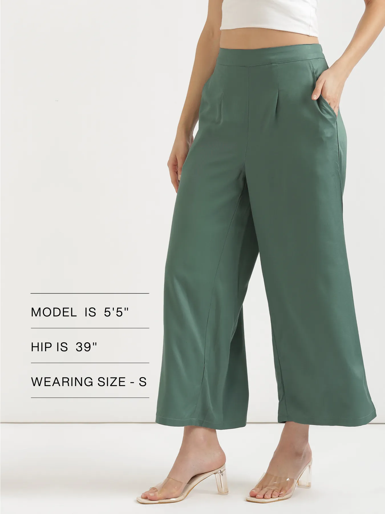 Women Jade Viscose Palazzo Pant - Image 13