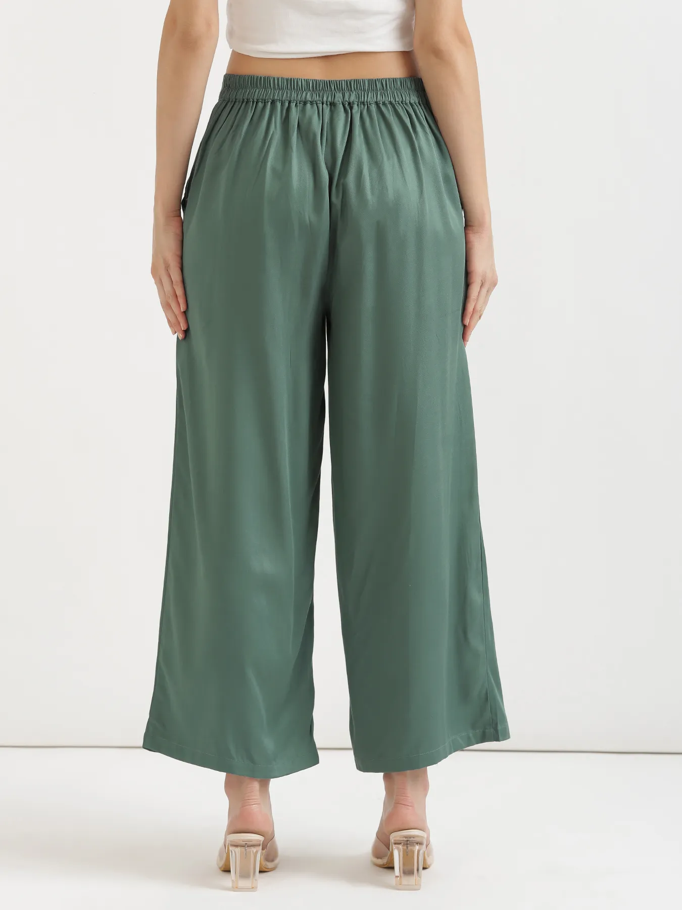 Women Jade Viscose Palazzo Pant - Image 8
