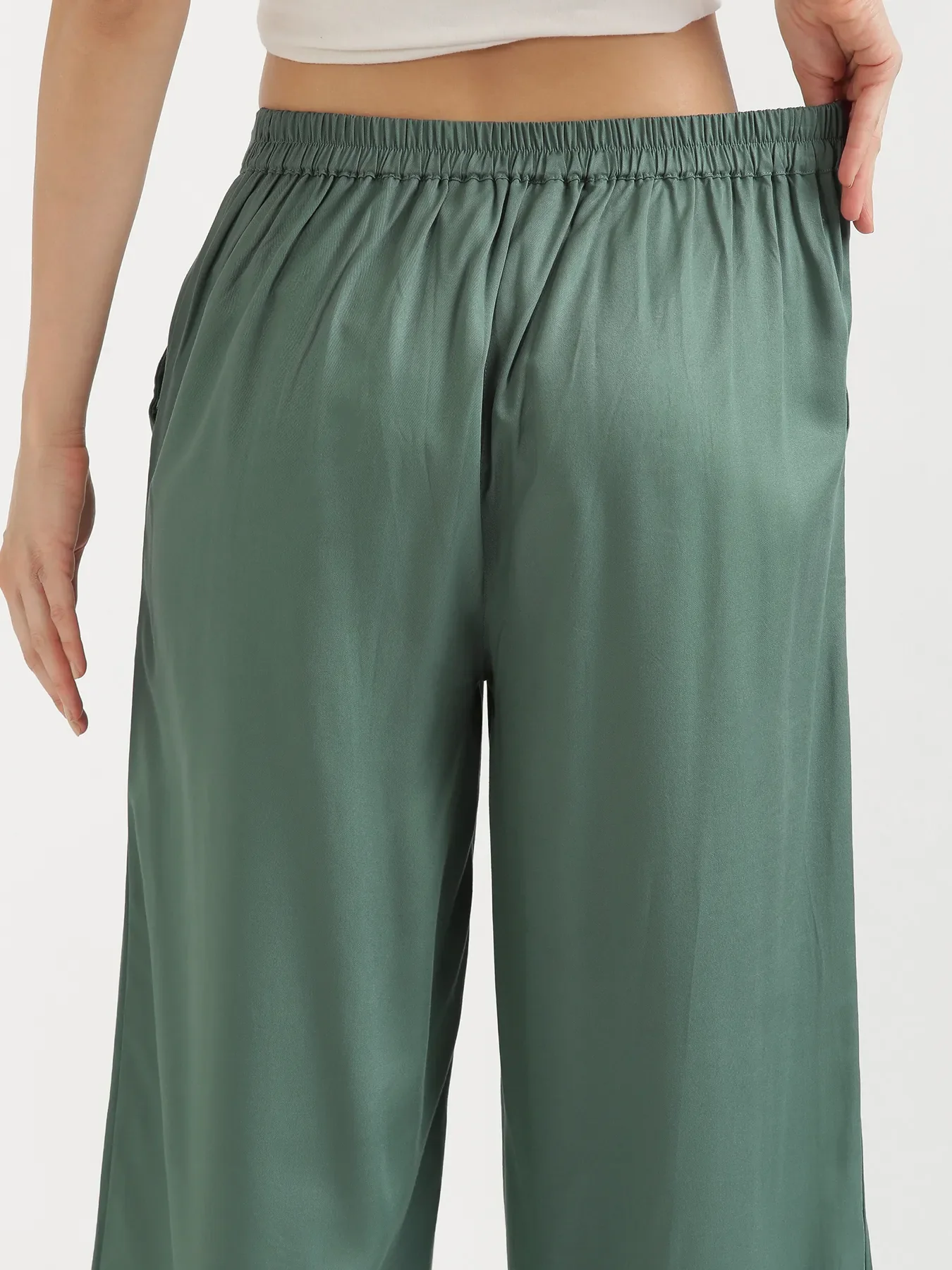 Women Jade Viscose Palazzo Pant - Image 9