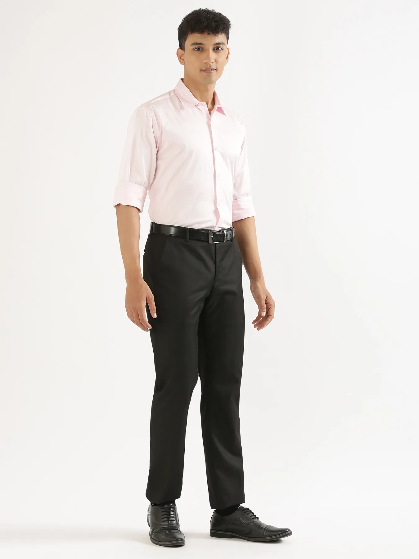 Men Light Pink Formal Shirt - Image 10