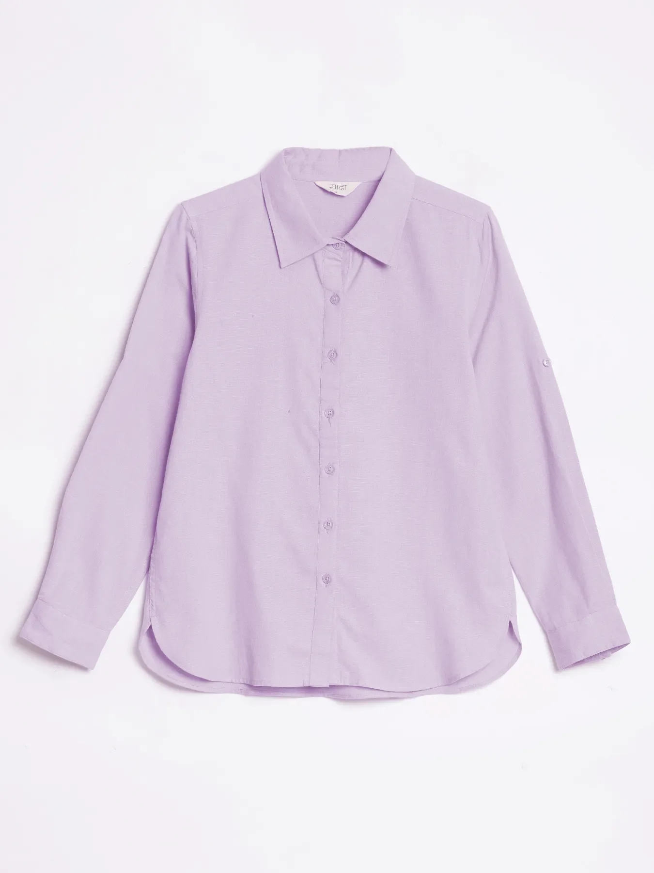 Women Lilac Airy-Linen Shirt - Image 13