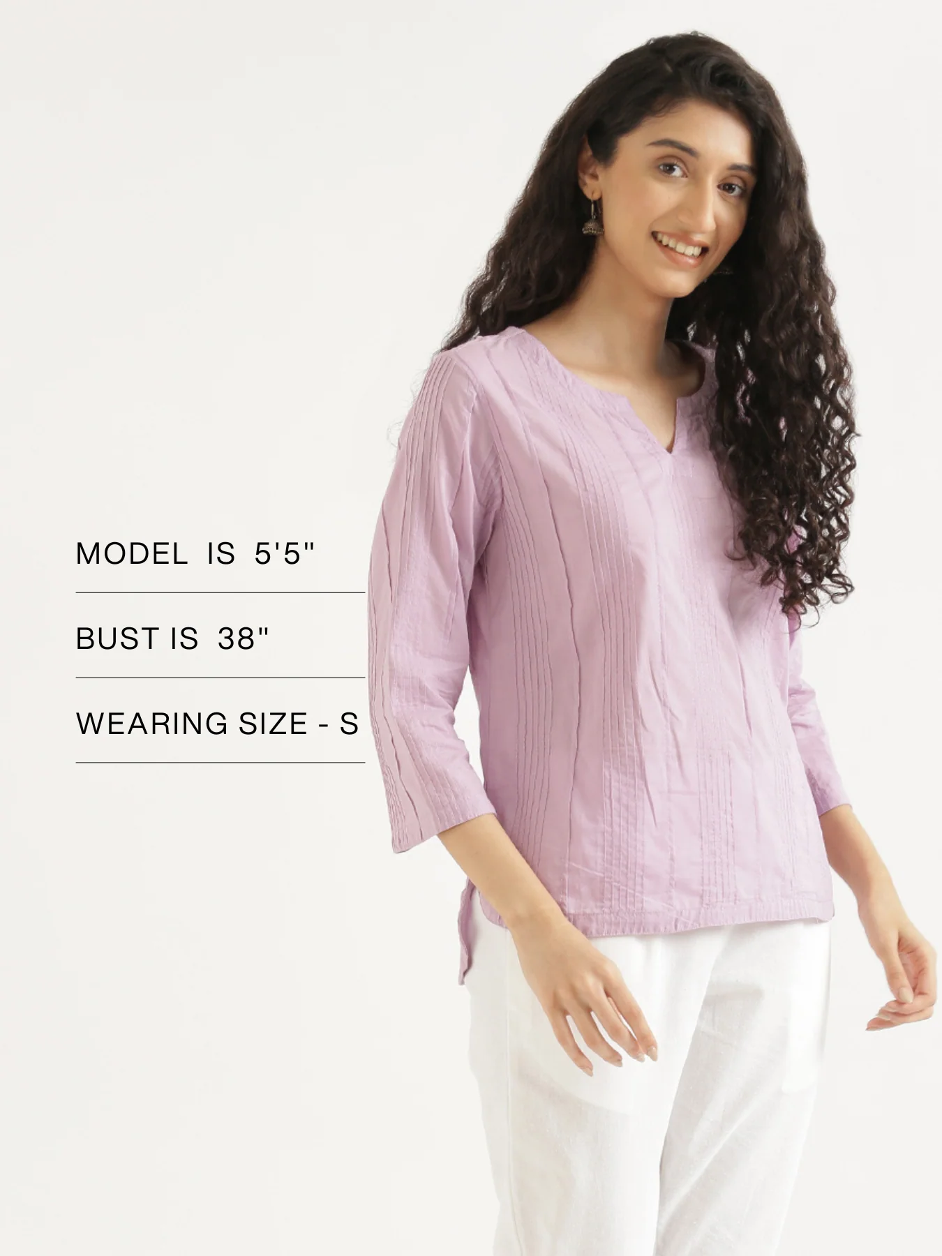 Women Lilac Everyday Cotton Top - Image 14