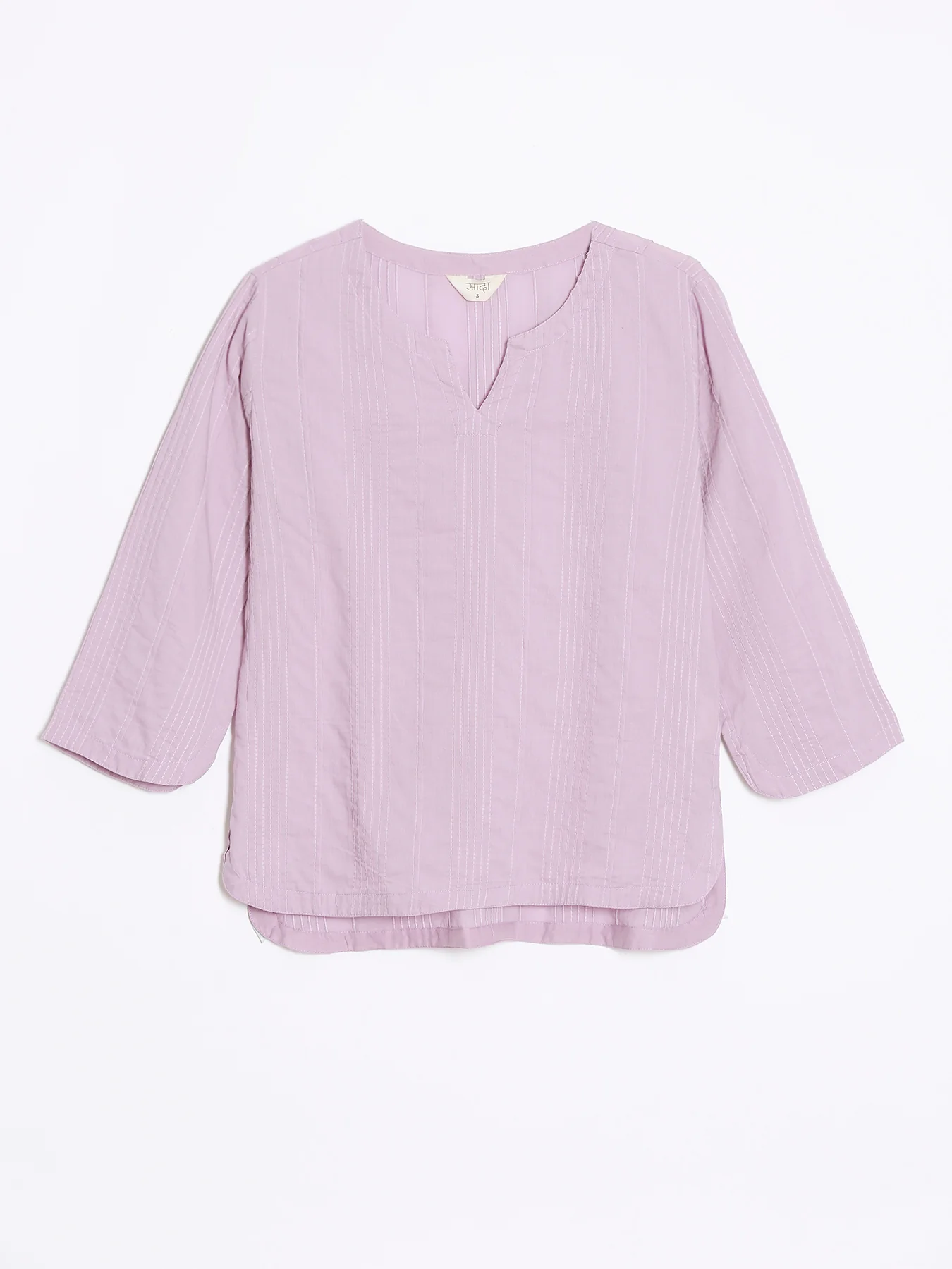 Women Lilac Everyday Cotton Top - Image 9