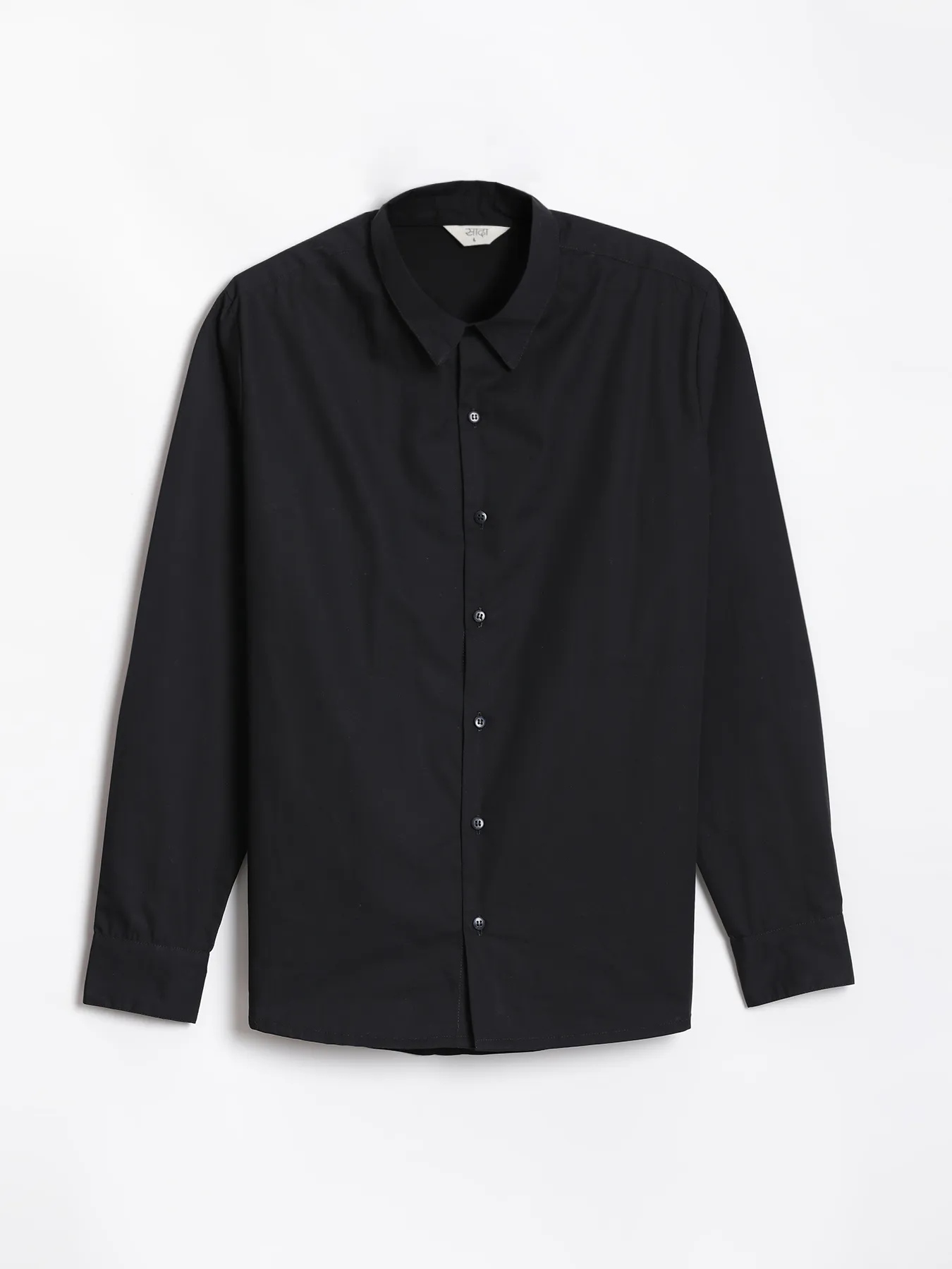 Men Black Better Cotton Full Sleeve Shirt - Image 15