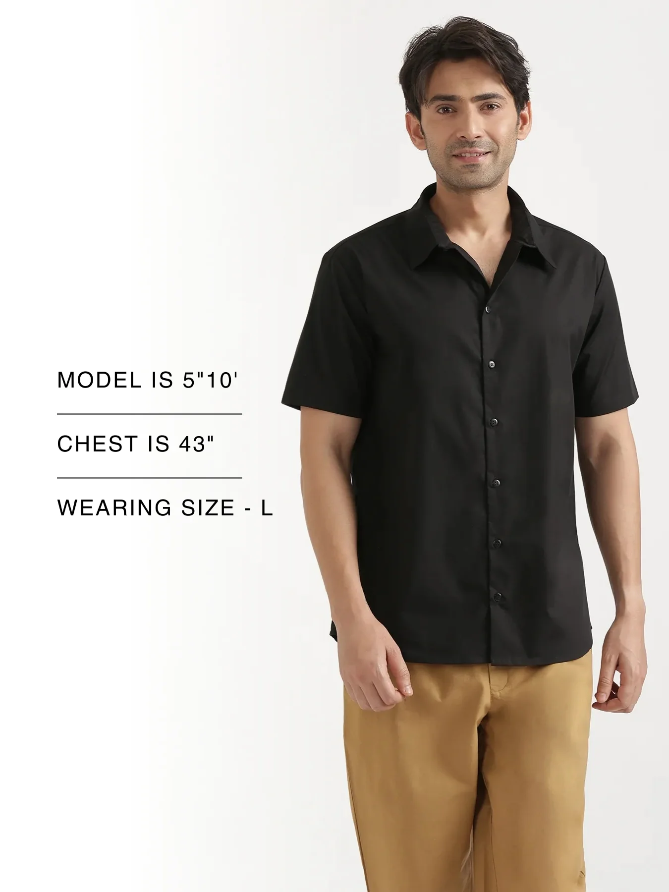 Men Black Better Cotton Short Sleeve Shirt - Image 17