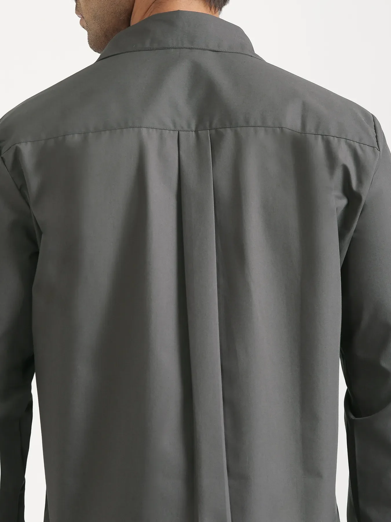 Men Dark Grey Better Cotton Full Sleeve Shirt - Image 12