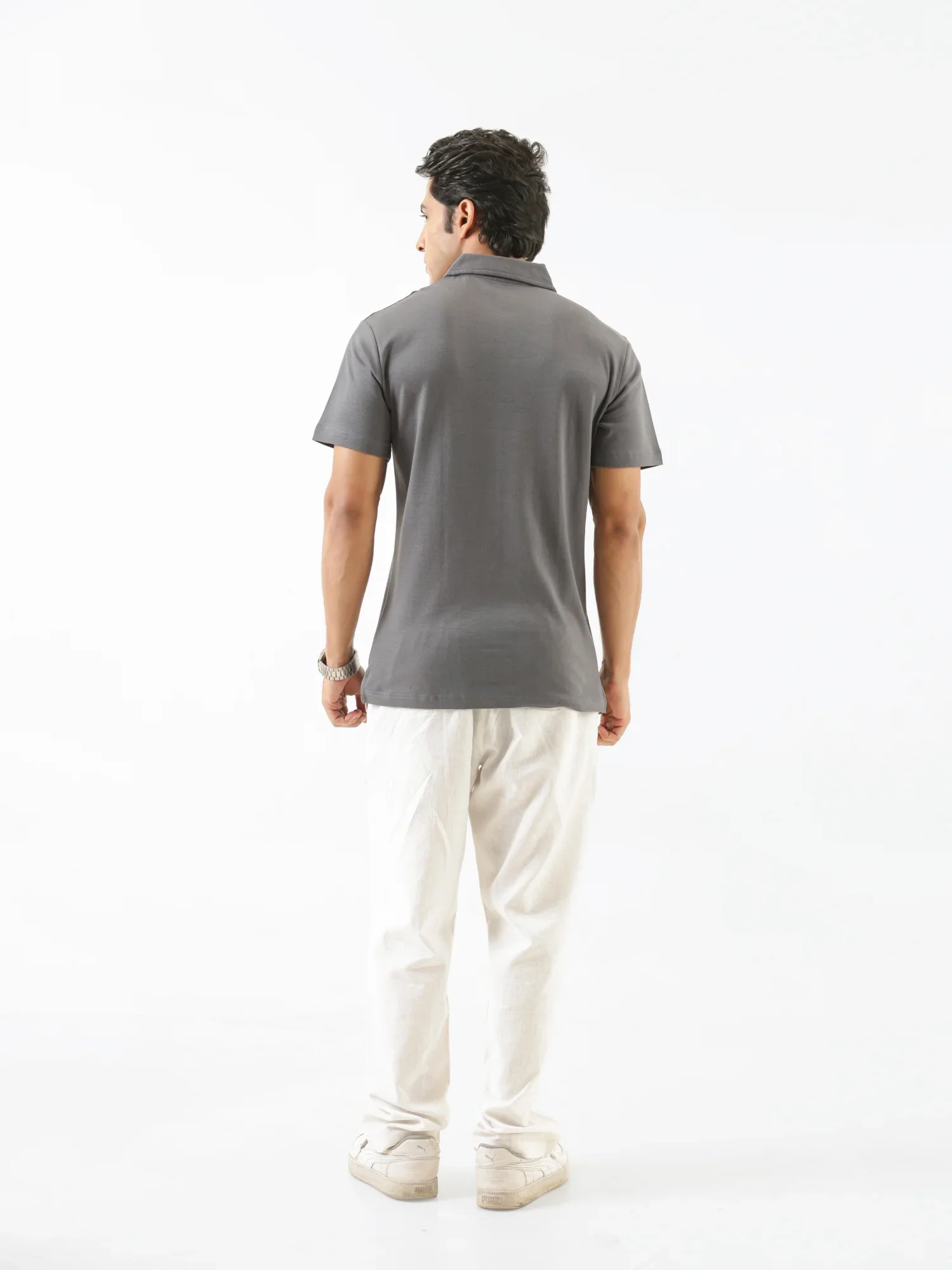 Men German Grey Polo T-shirt - Image 6
