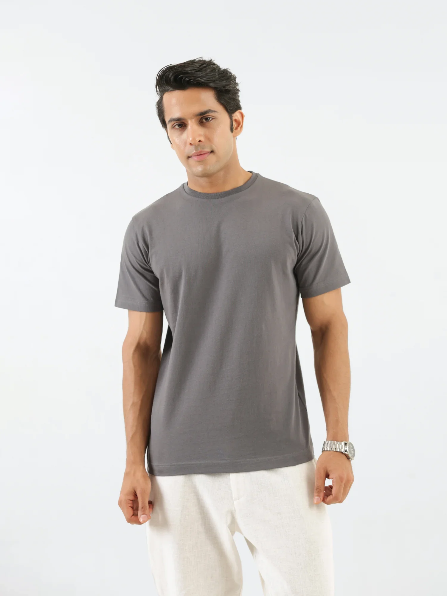 Men German Grey Round Neck T-shirt - Image 6