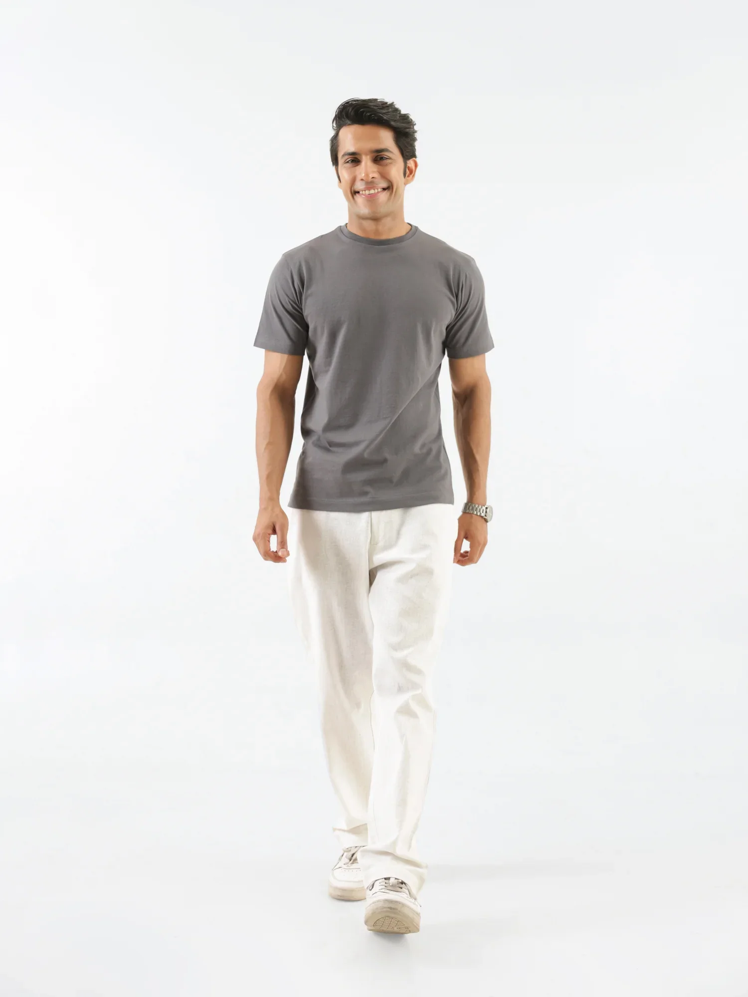Men German Grey Round Neck T-shirt - Image 7