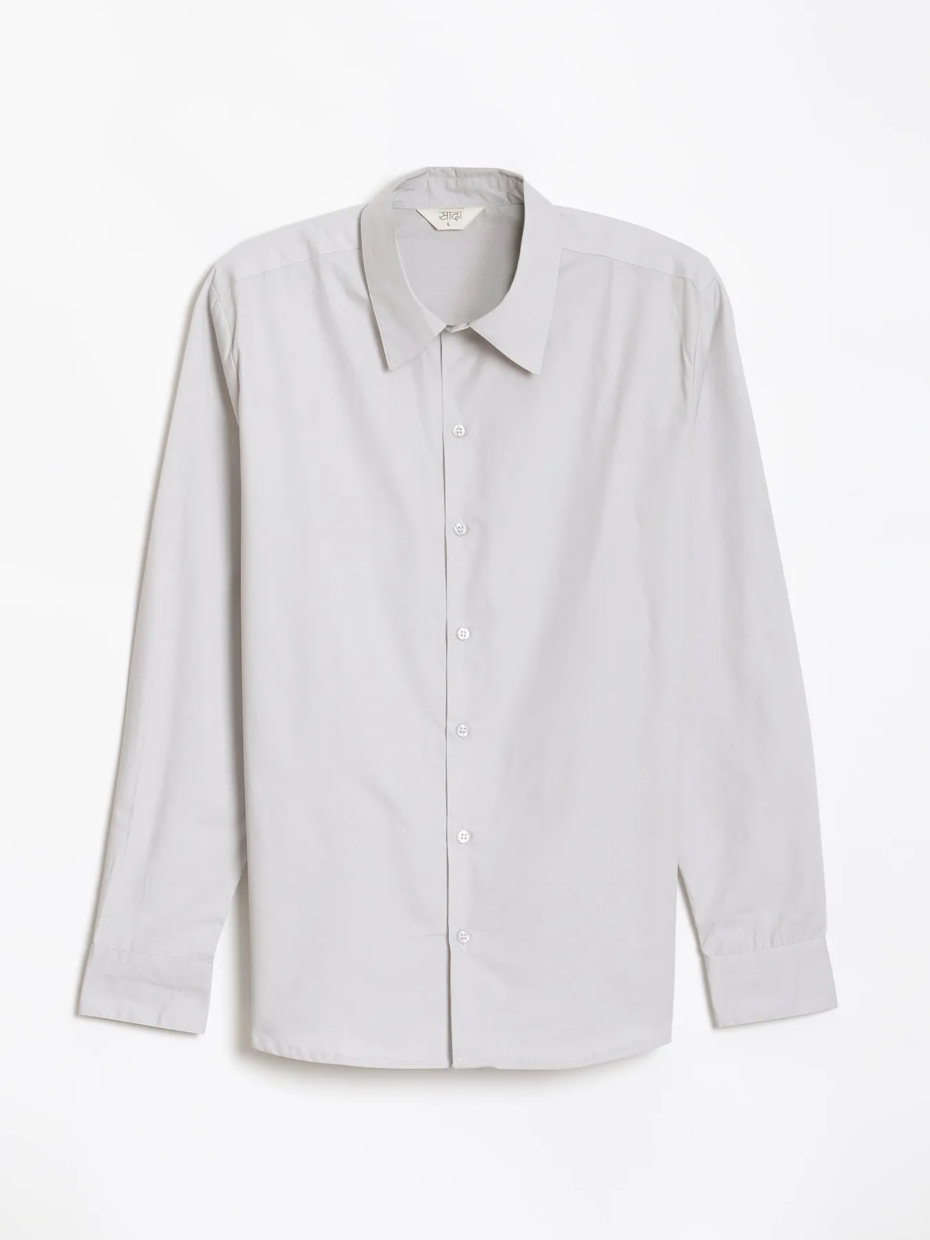 Men Light Grey Better Cotton Full Sleeve Shirt - Image 16