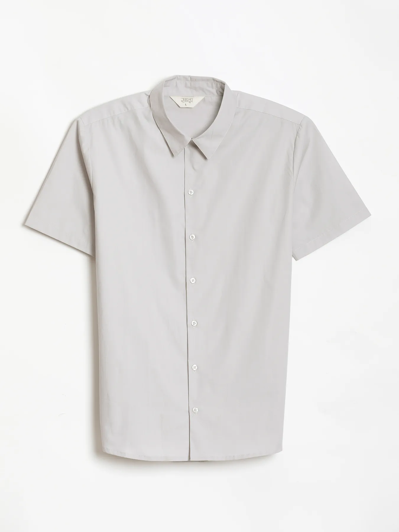 Men Light Grey Better Cotton Short Sleeve Shirt - Image 16