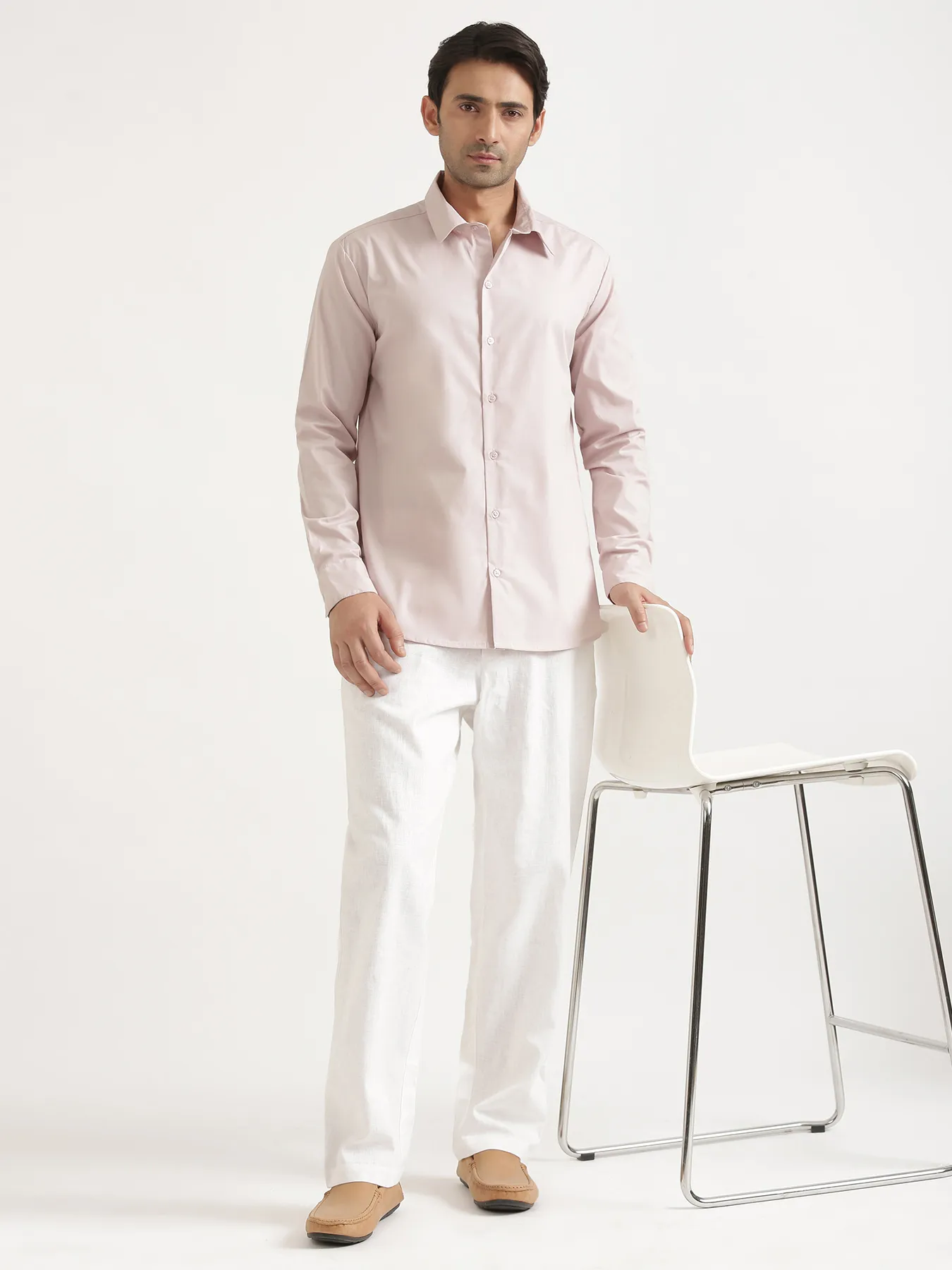 Men Mauve Pink Better Cotton Full Sleeve Shirt - Image 16