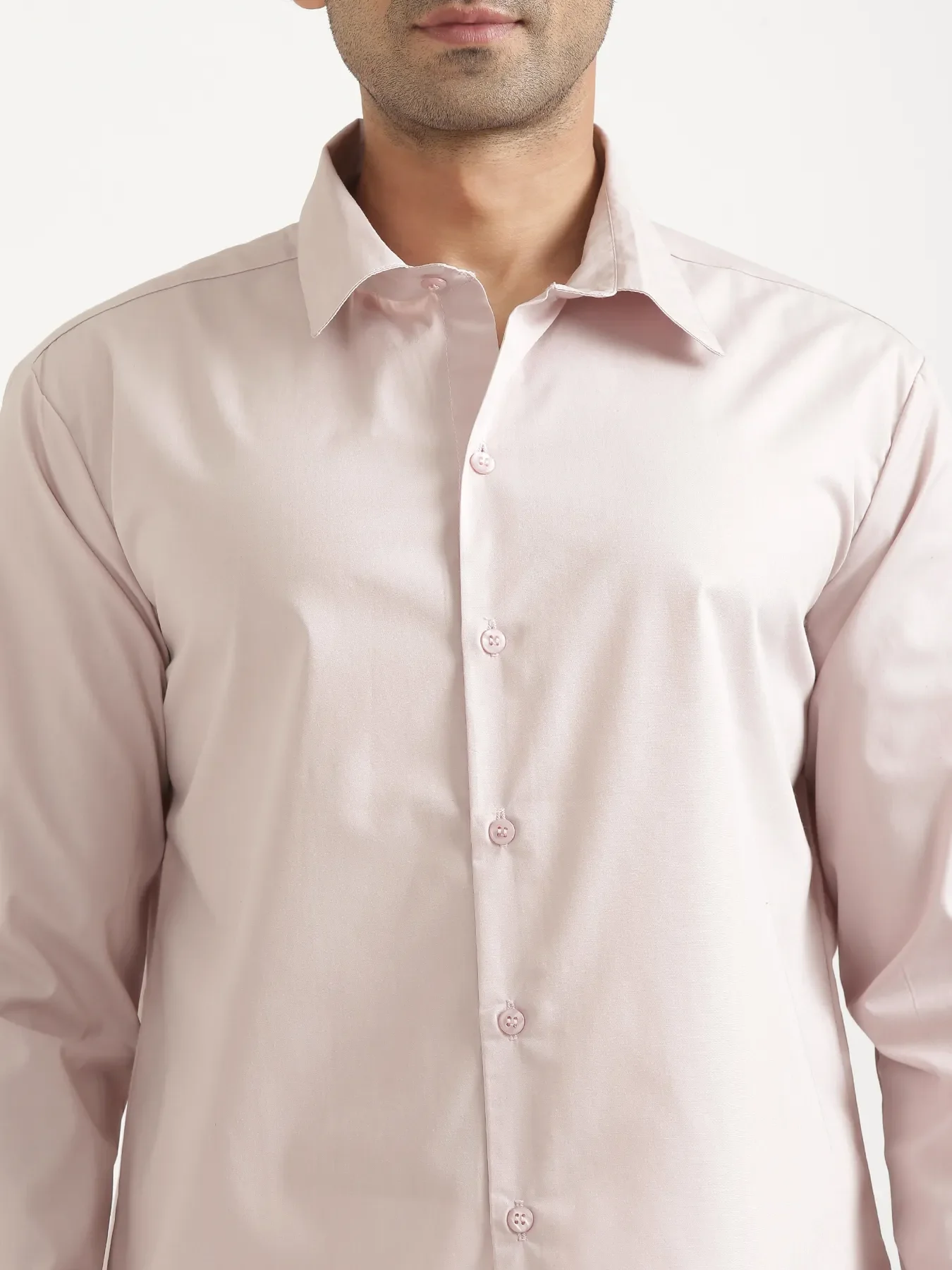 Men Mauve Pink Better Cotton Full Sleeve Shirt - Image 7