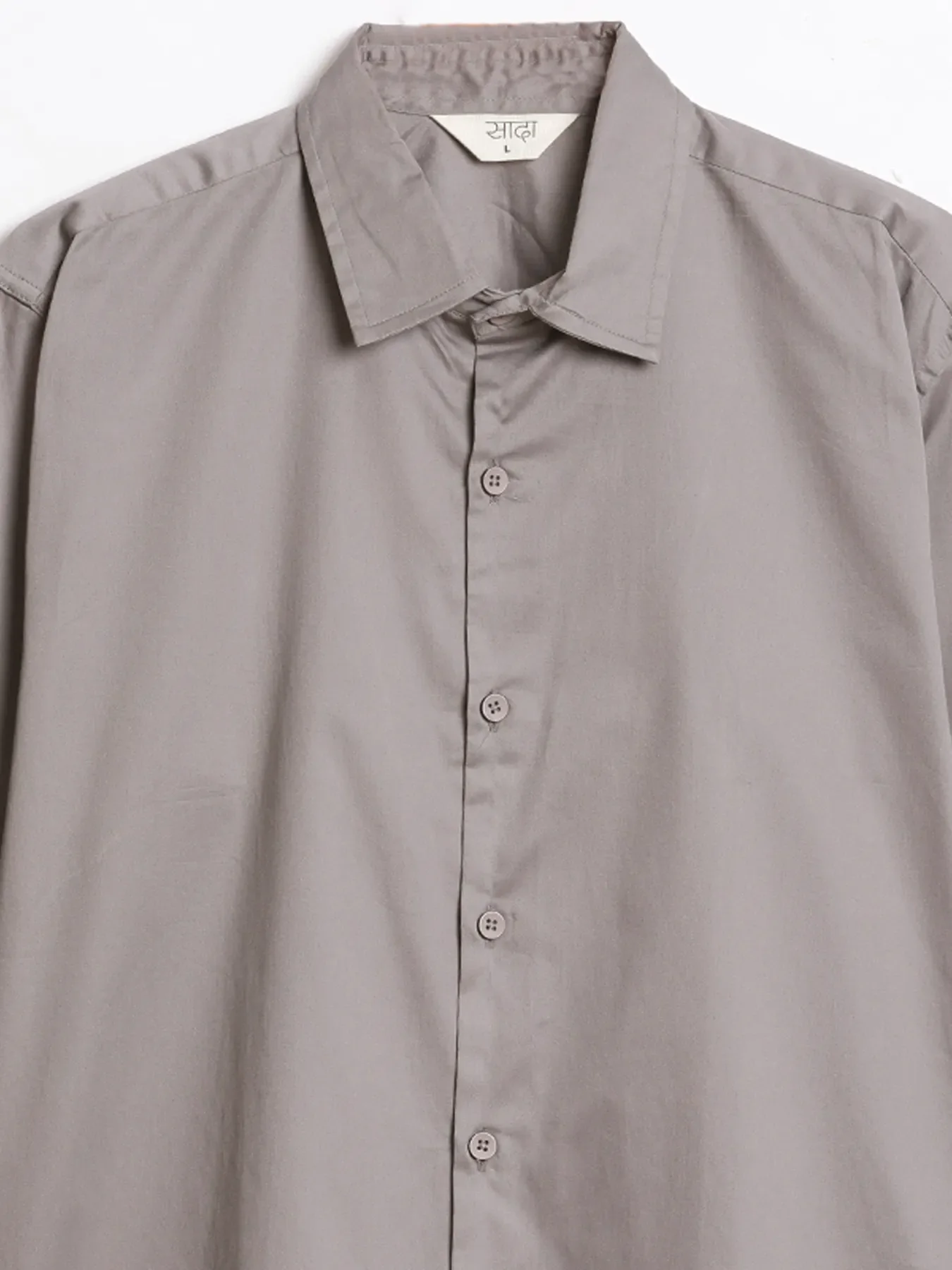 Men Grey Formal Shirt - Image 12