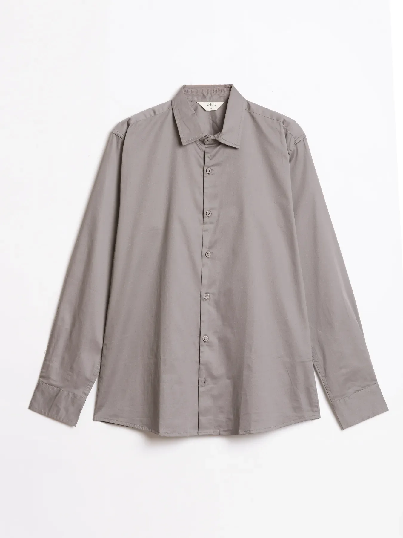 Men Grey Formal Shirt - Image 13