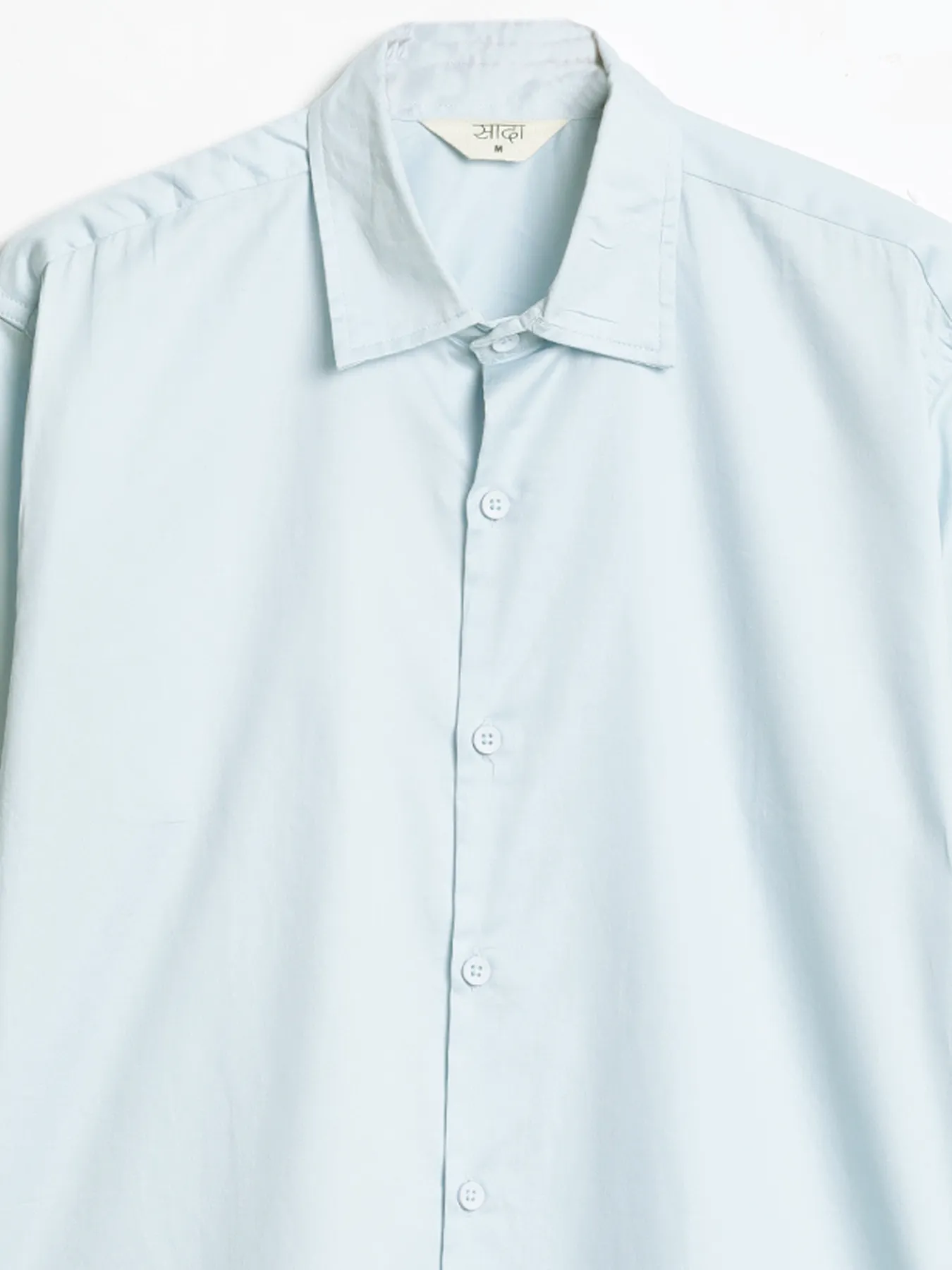 Men Light Blue Formal Shirt - Image 12