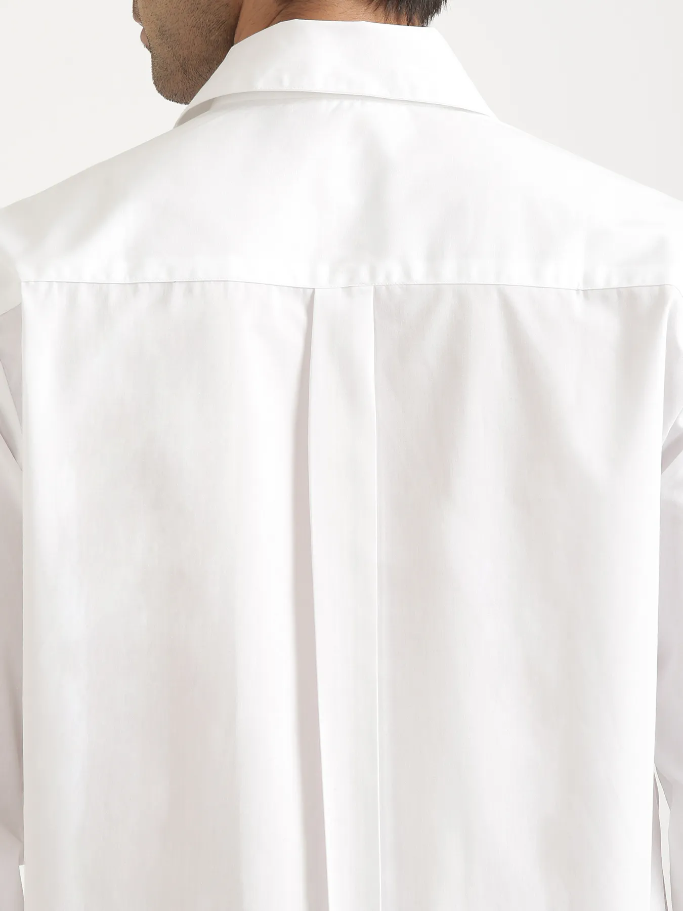 Men White Better Cotton Full Sleeve Shirt - Image 12