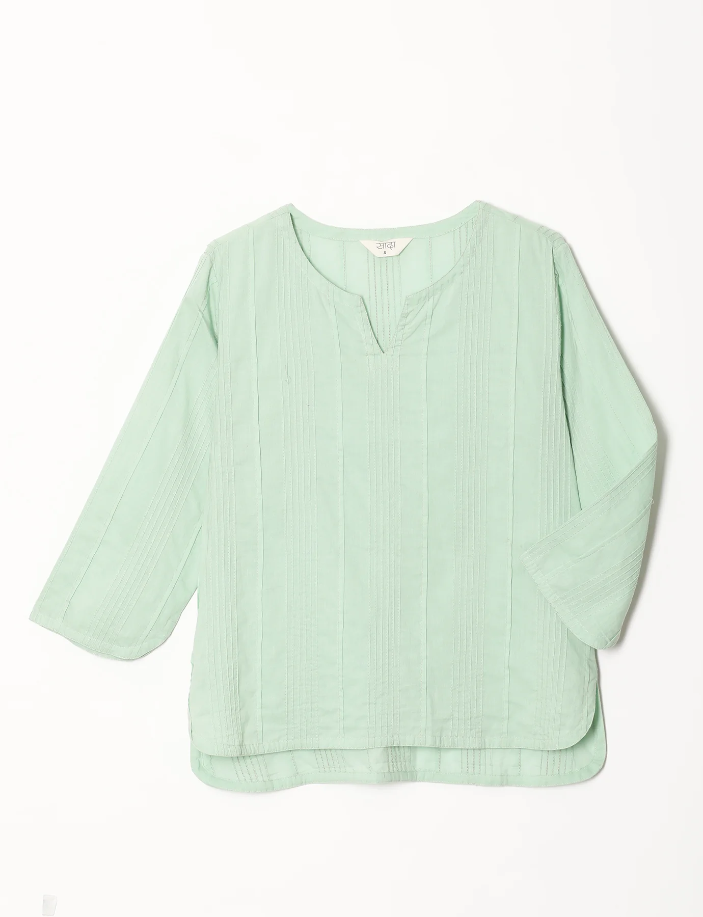Women Mint Green Everyday Cotton Top - Image 10