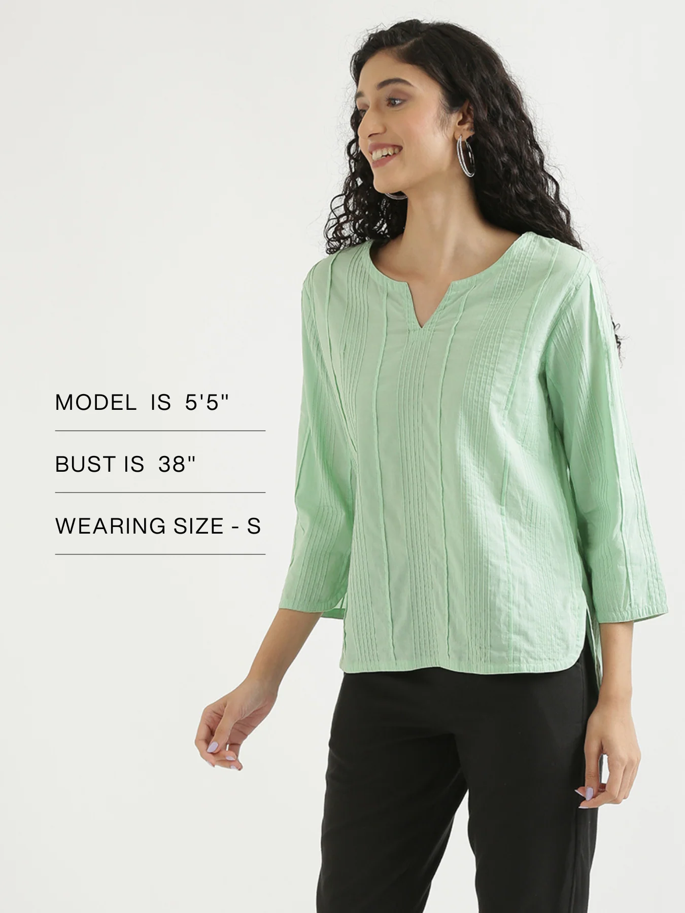 Women Mint Green Everyday Cotton Top - Image 12