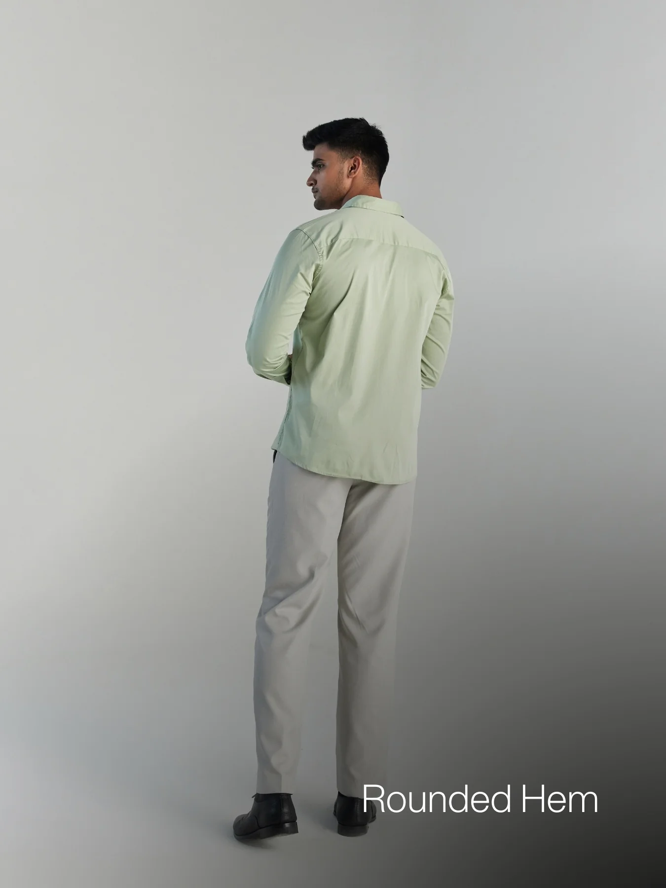 Men Mint Green Formal Shirt - Image 9