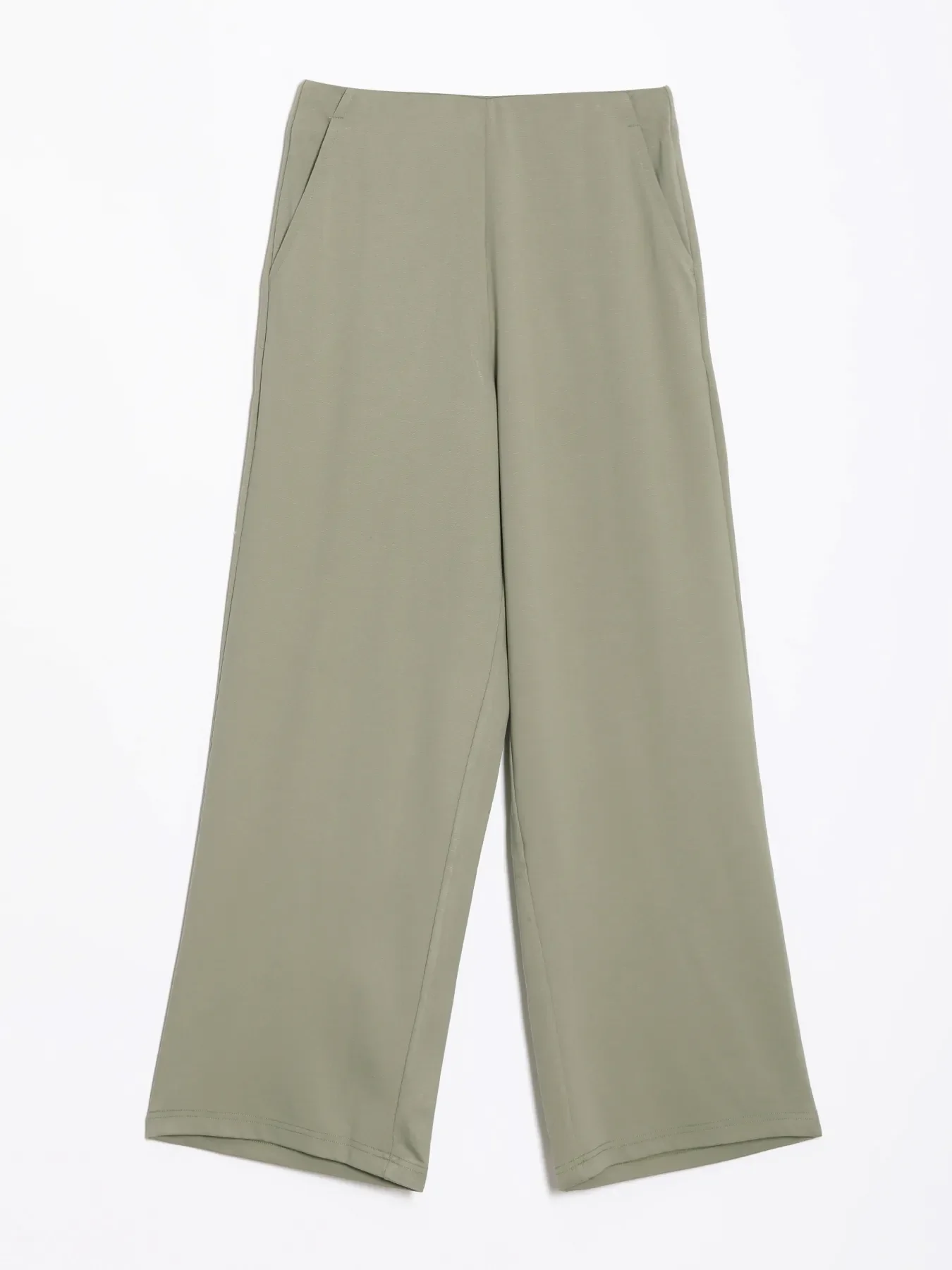 Women Mint Green Wide Leg Pants - Image 13
