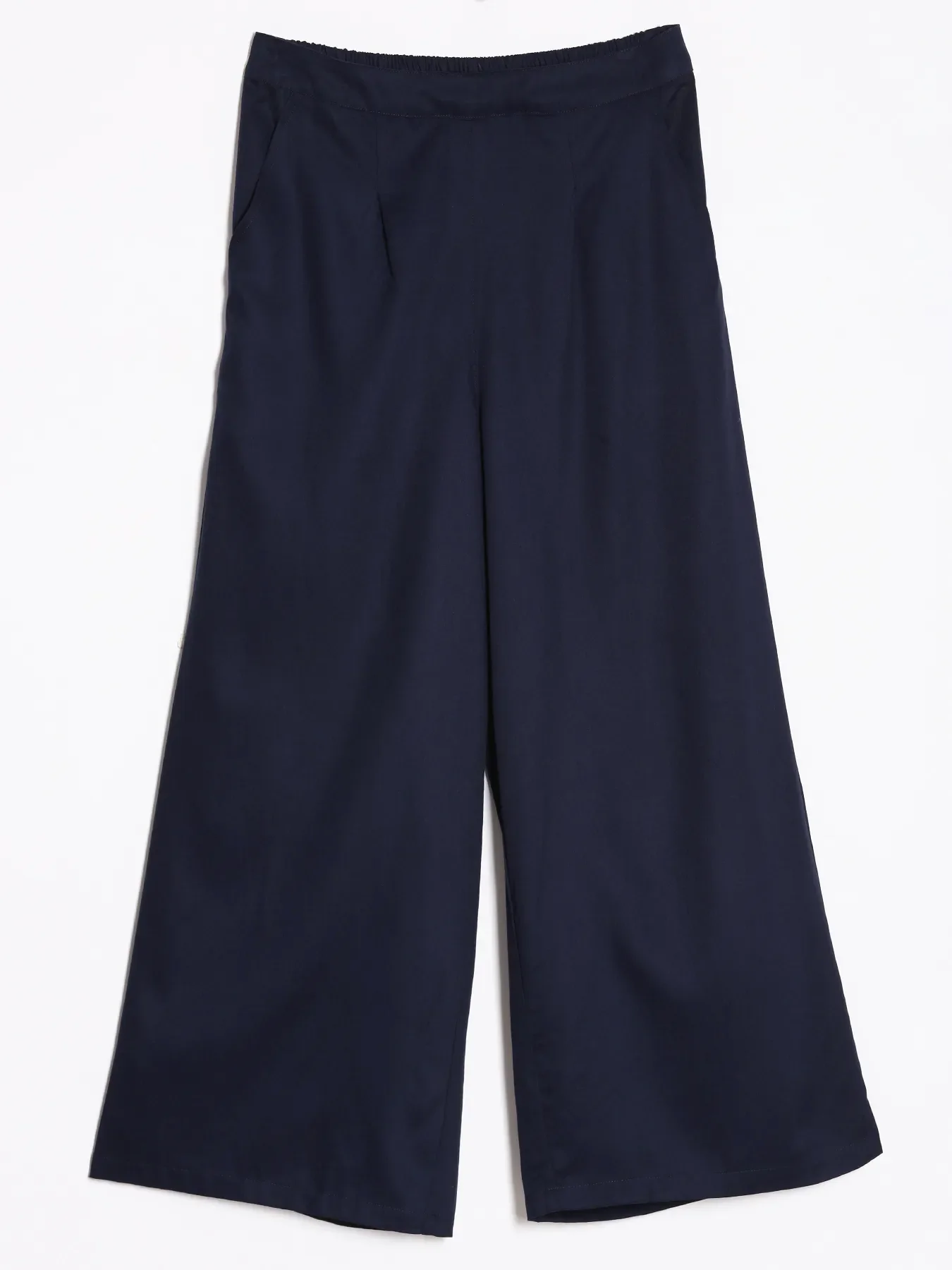 Women Navy Blue Viscose Palazzo Pant - Image 12