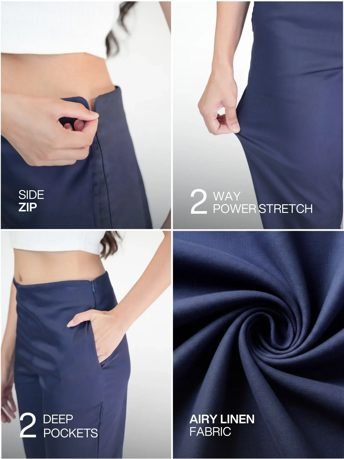 Pick Any 4 Women Straight Fit Formal Pant - Image 5