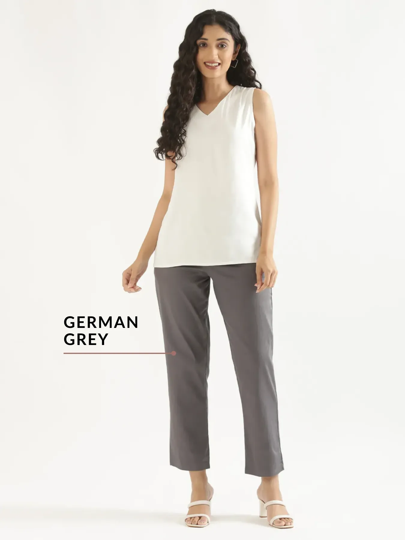Pick Any 4 Women Straight Fit Formal Pant - Image 6