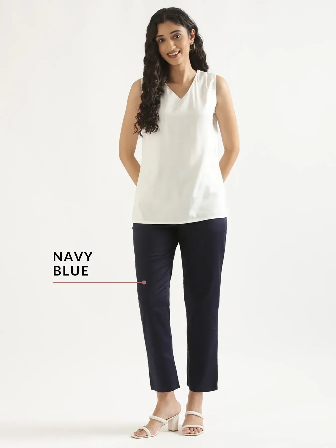 Pick Any 4 Women Straight Fit Formal Pant - Image 7