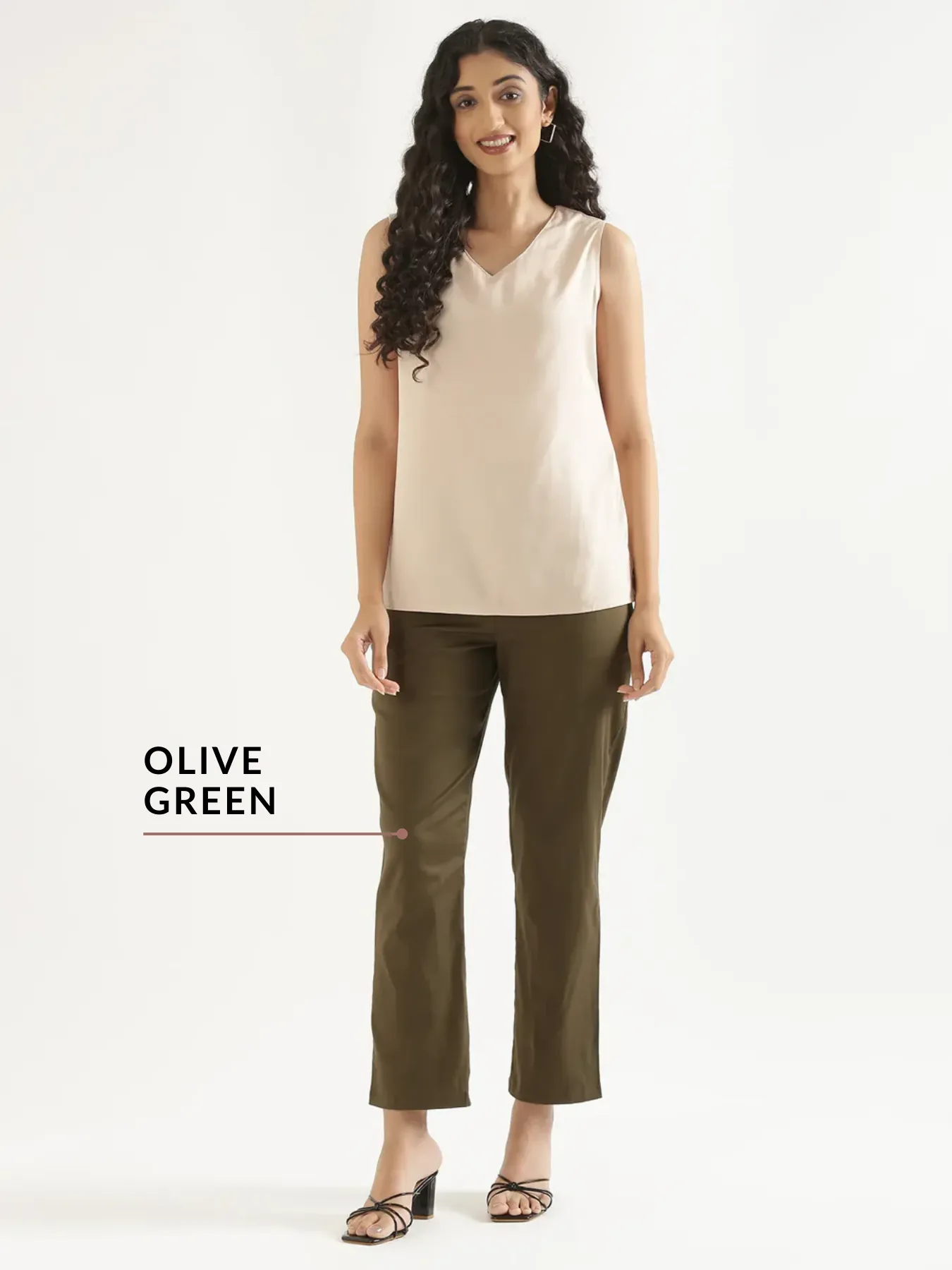 Pick Any 4 Women Straight Fit Formal Pant - Image 8