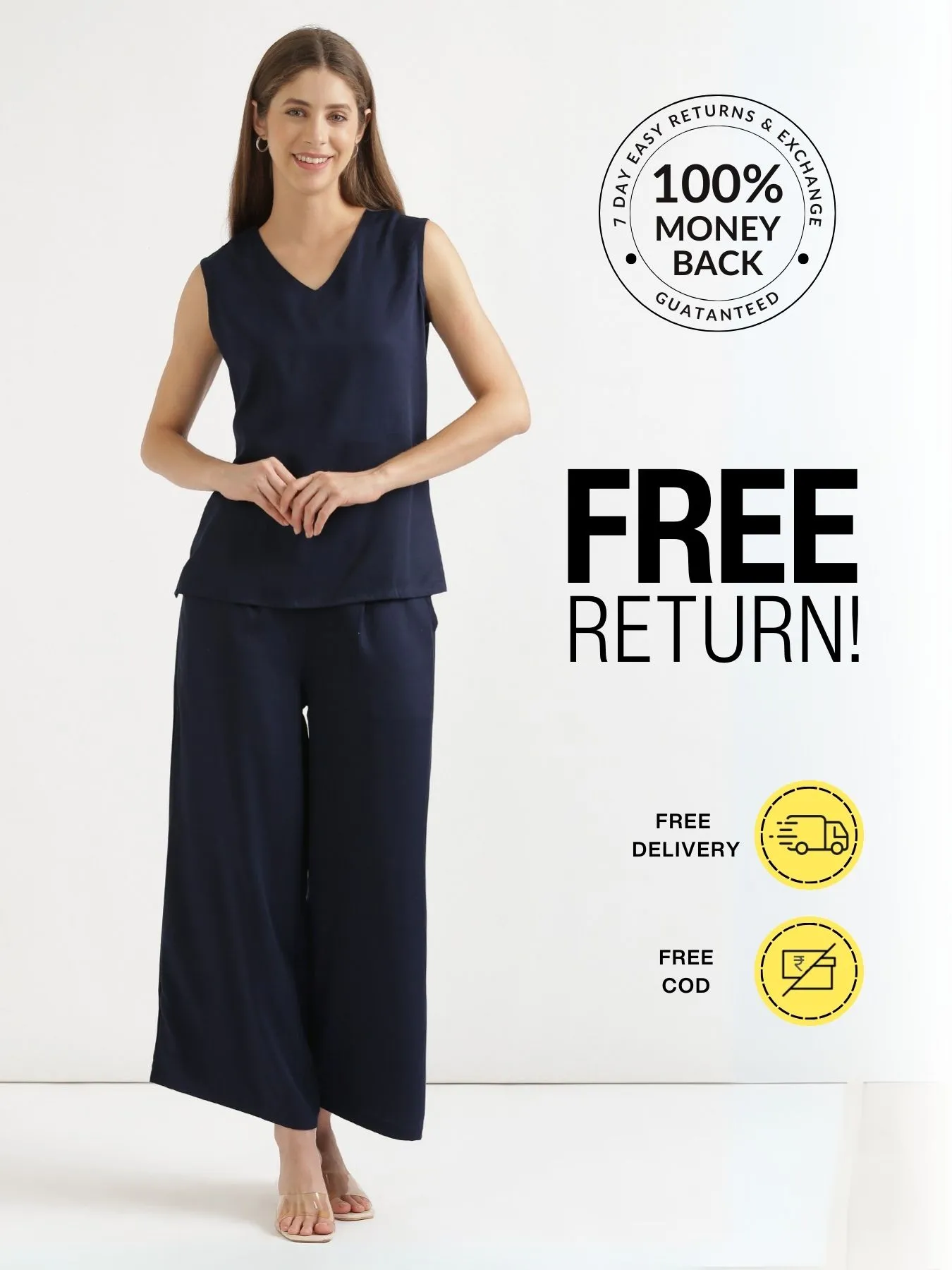 Pick Any 4 Women V-Neck Sleeveless Top - Image 14