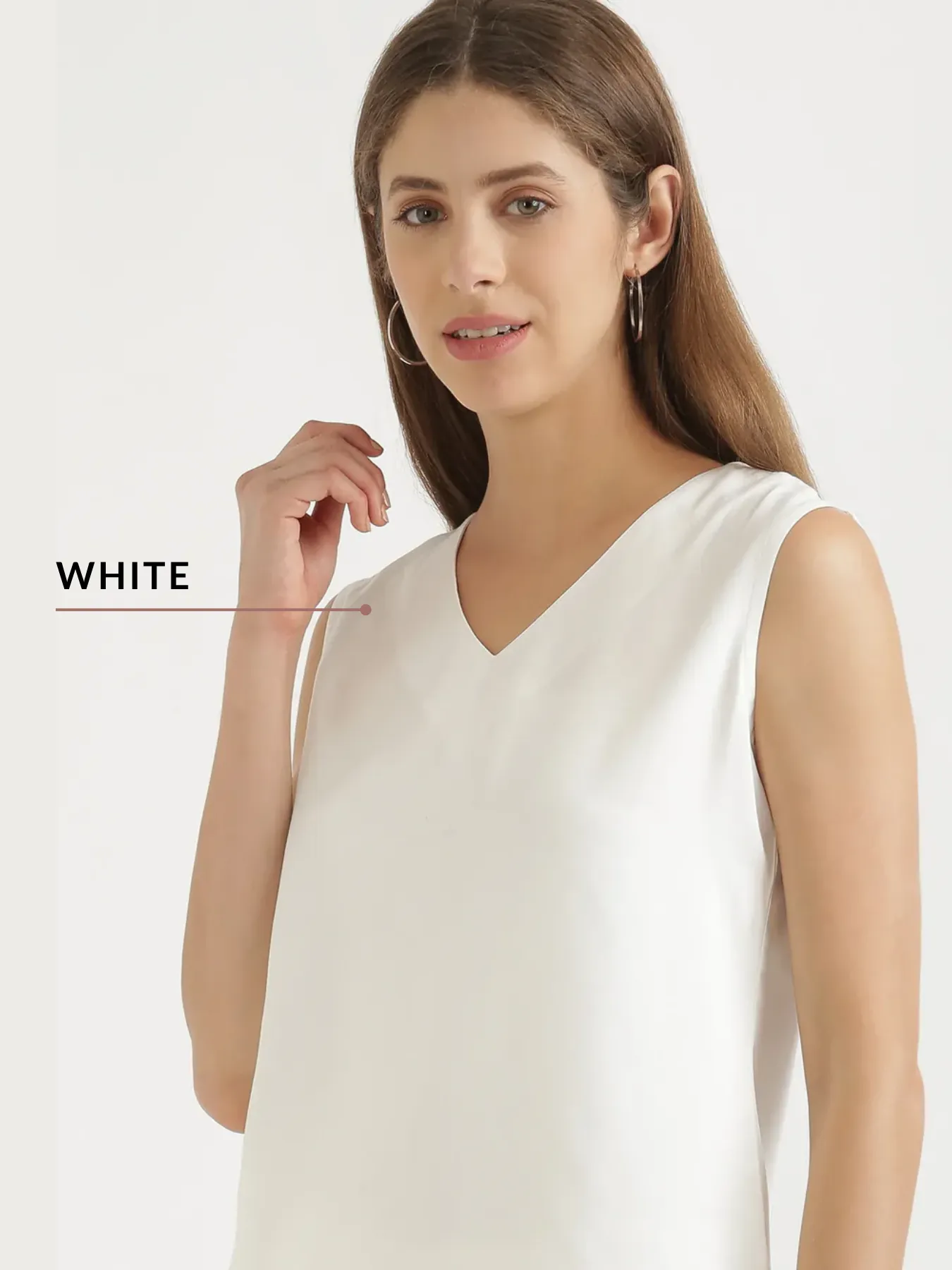 Pick Any 4 Women V-Neck Sleeveless Top - Image 3