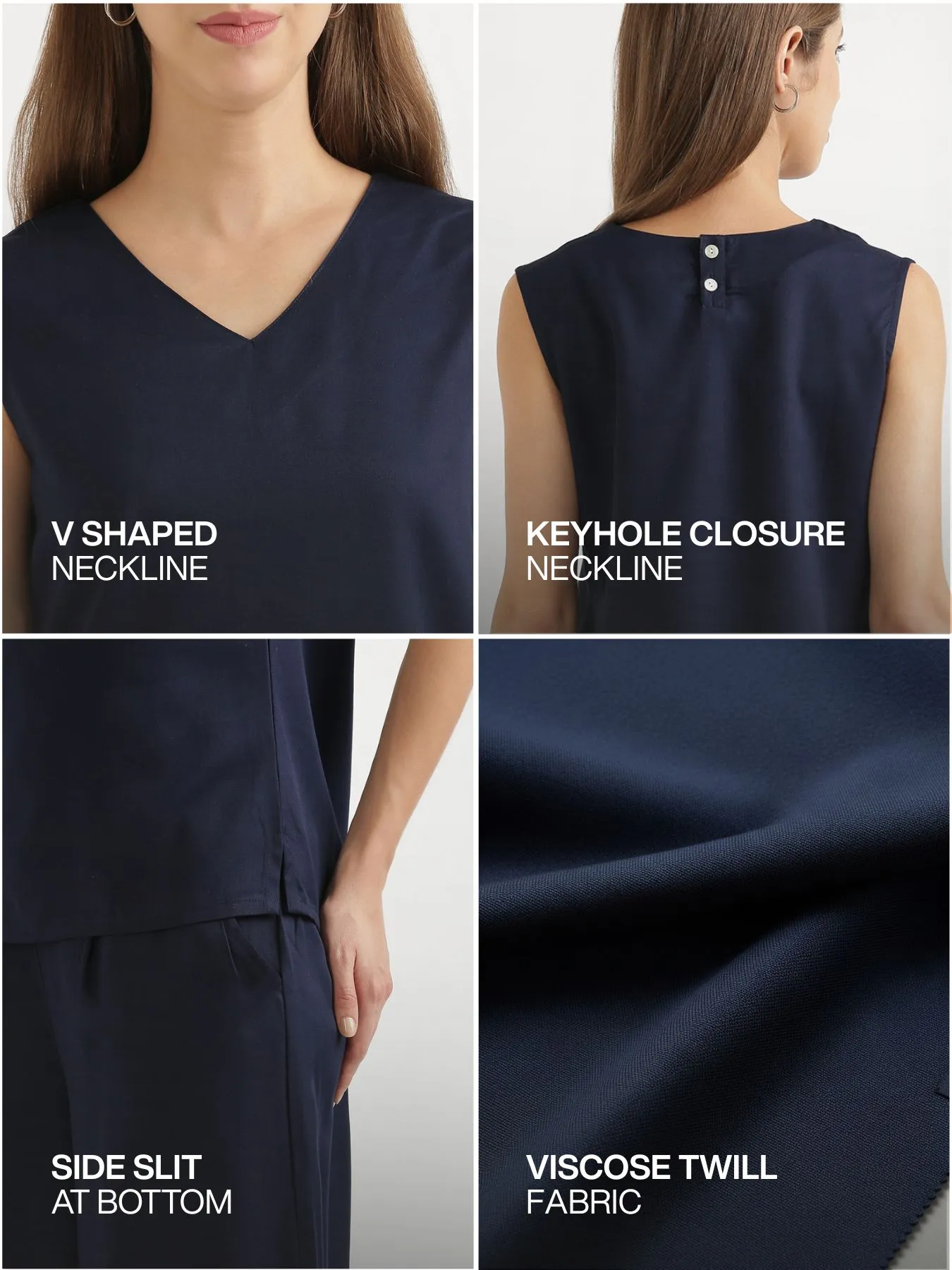 Pick Any 4 Women V-Neck Sleeveless Top - Image 5