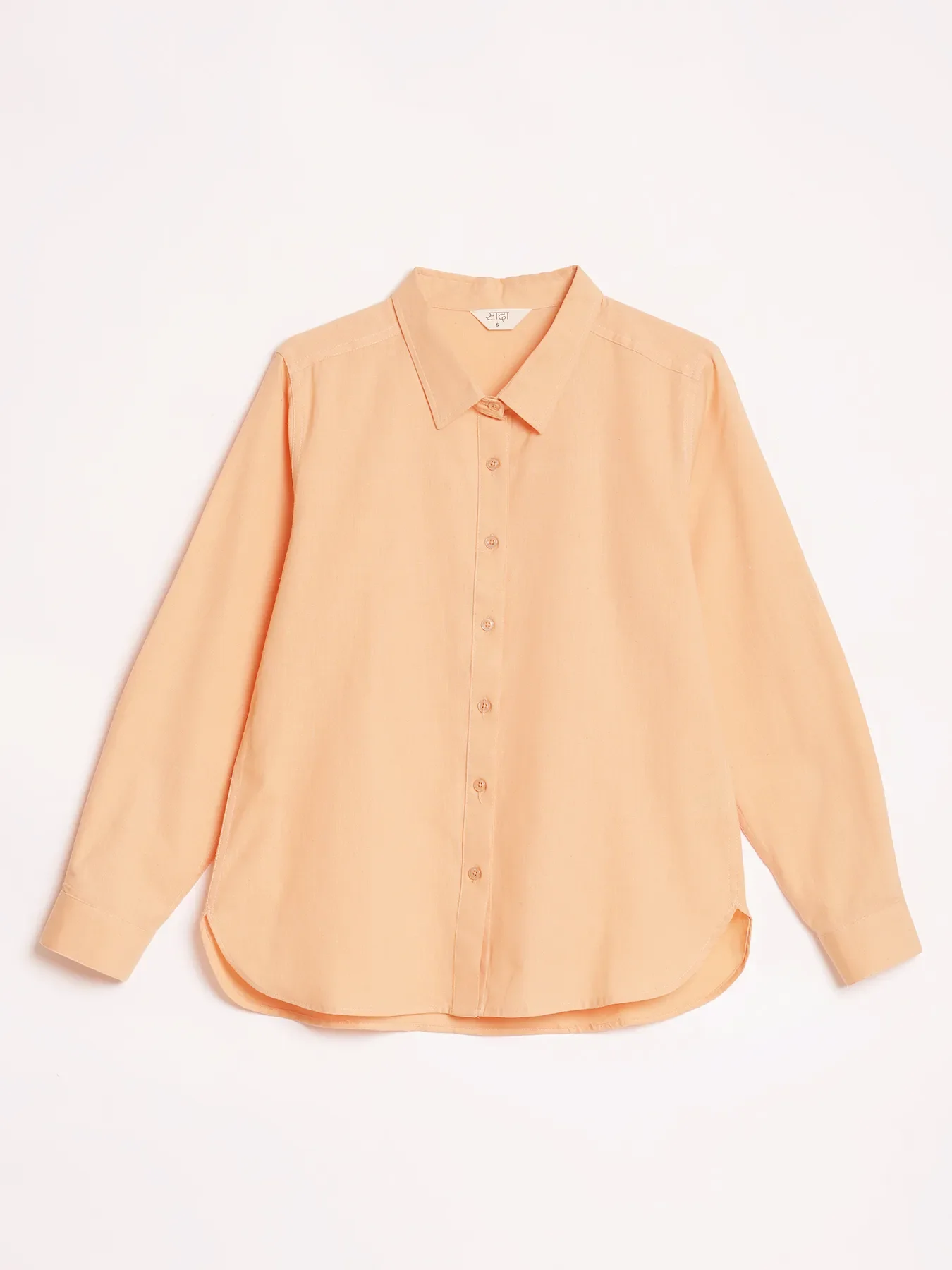Women Peach Airy-Linen Shirt - Image 15