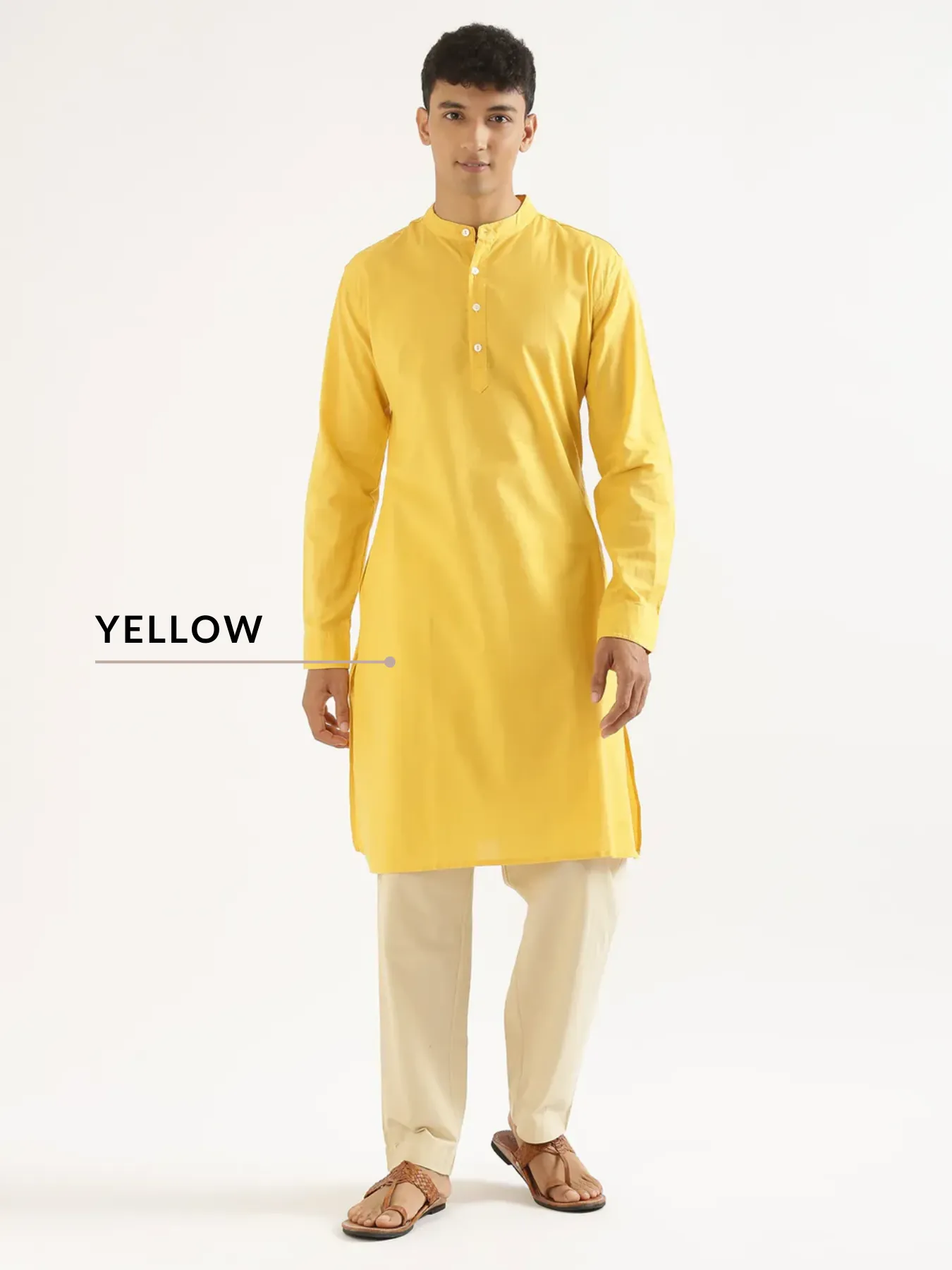 Pick Any 4 Men Airy Linen Long Kurta - Image 7