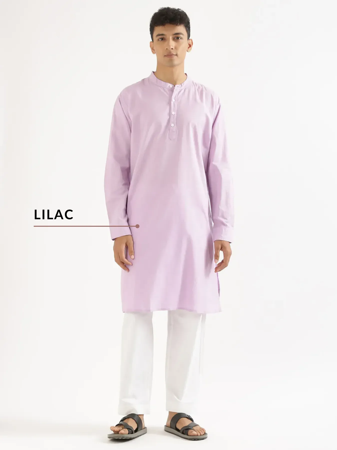 Pick Any 4 Men Airy Linen Long Kurta - Image 8