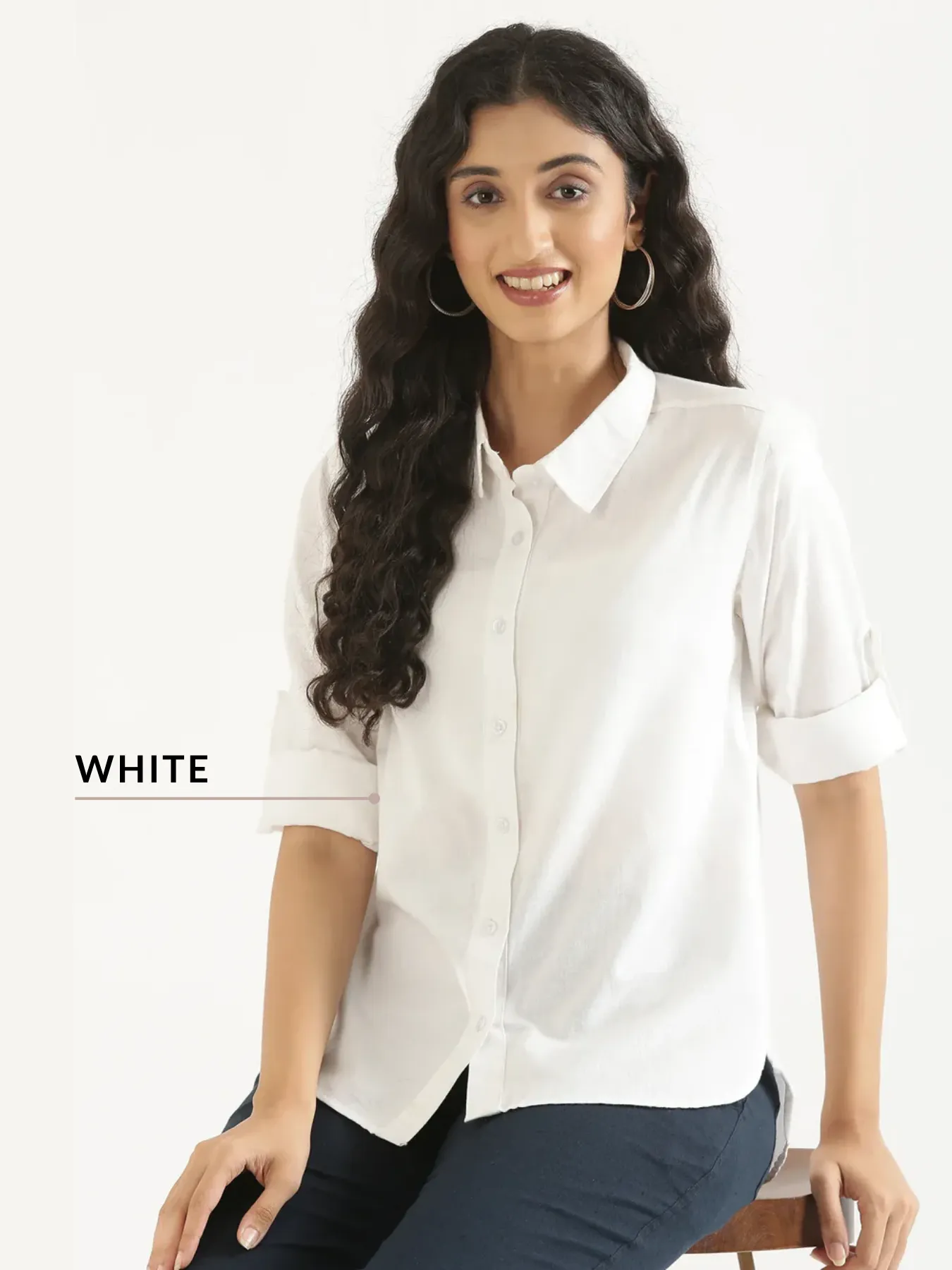 Pick Any 2 Women Airy-Linen Shirt - Image 17