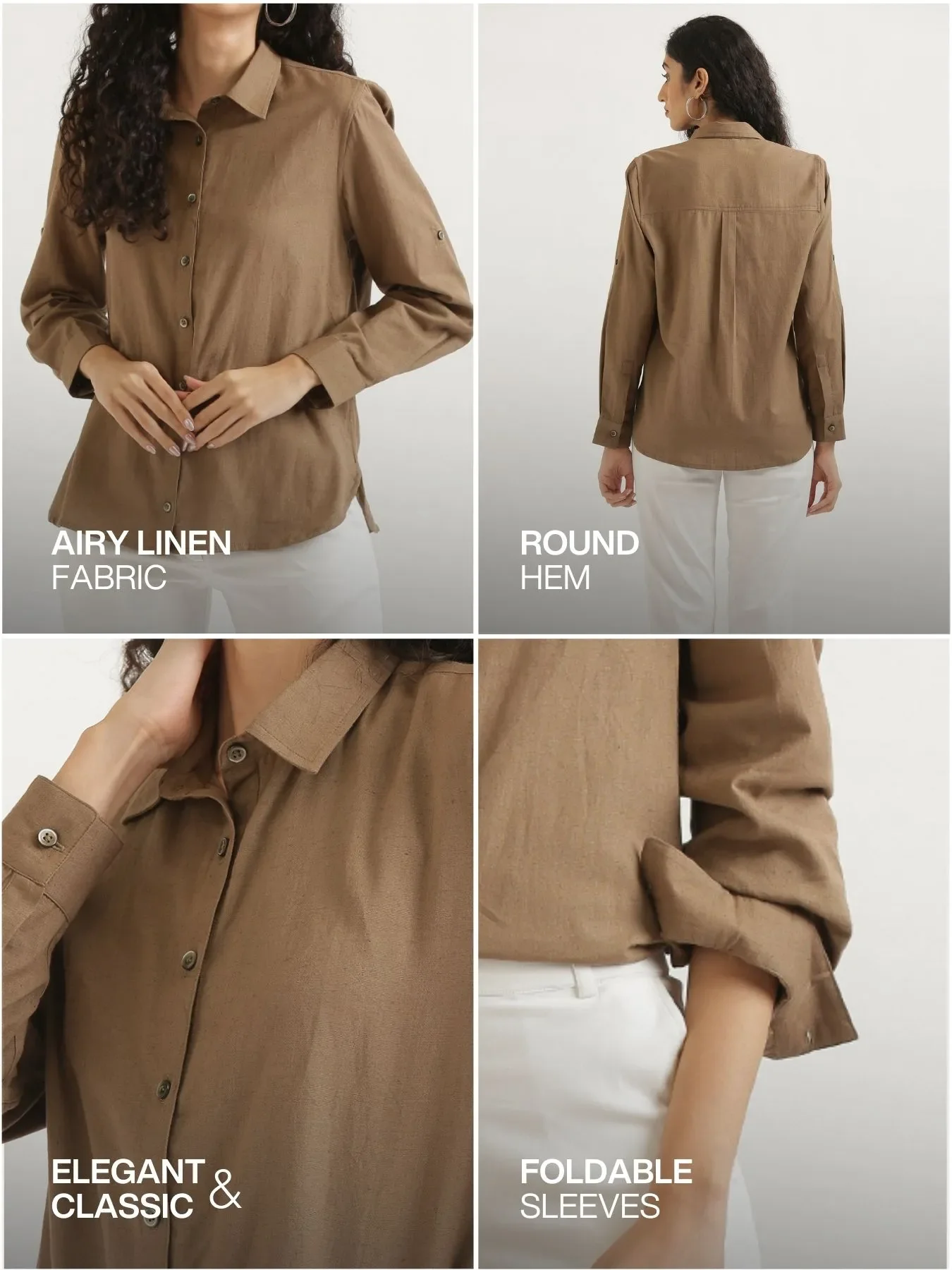 Pick Any 2 Women Airy-Linen Shirt - Image 5