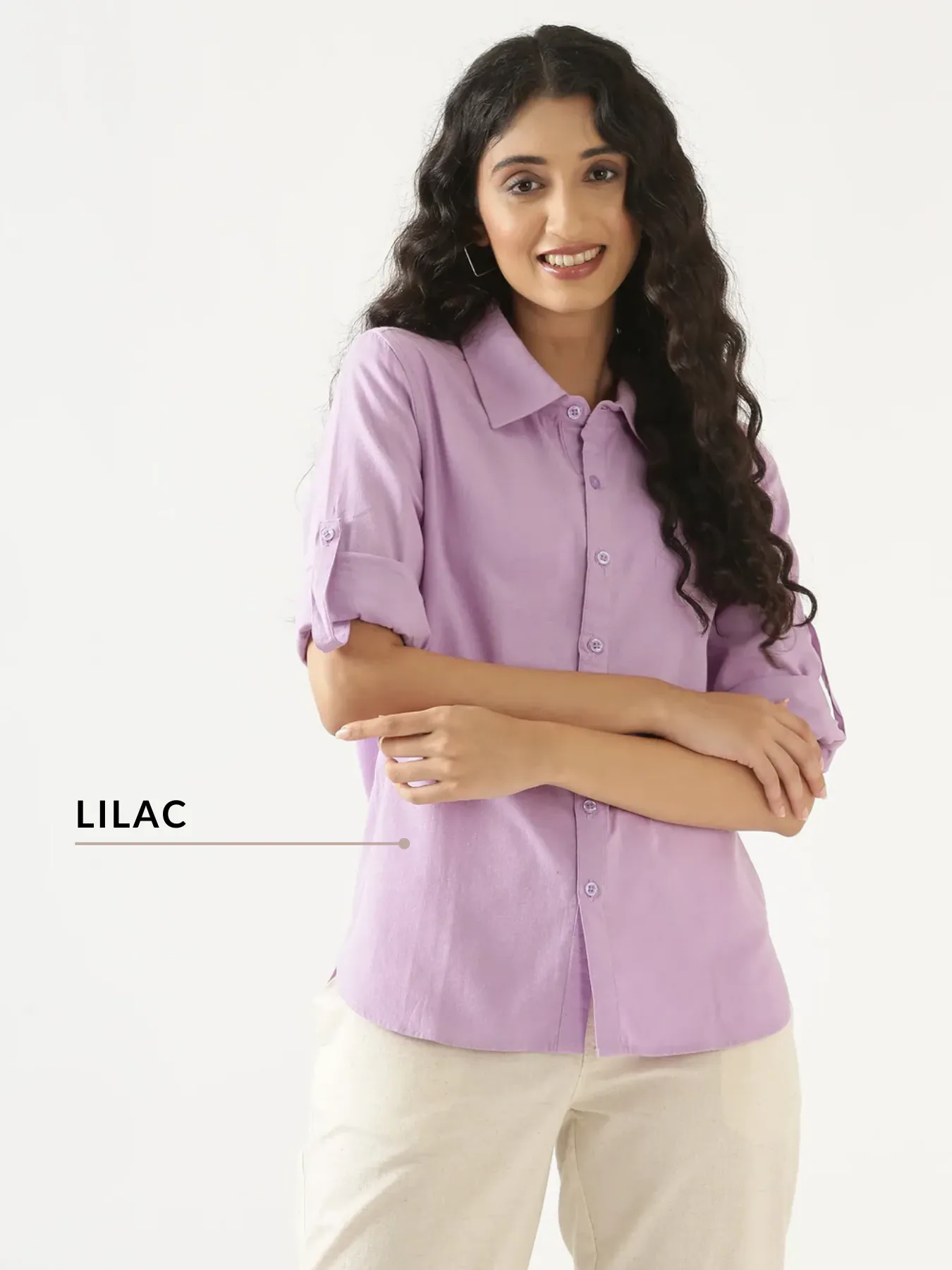 Pick Any 2 Women Airy-Linen Shirt - Image 8